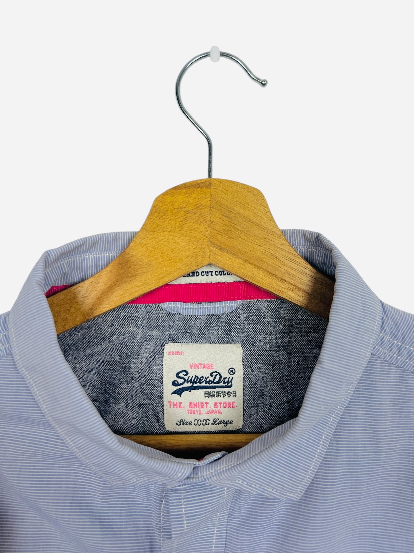 Chemise Uni Style Superdry Bleu Clair Class - L (B114)