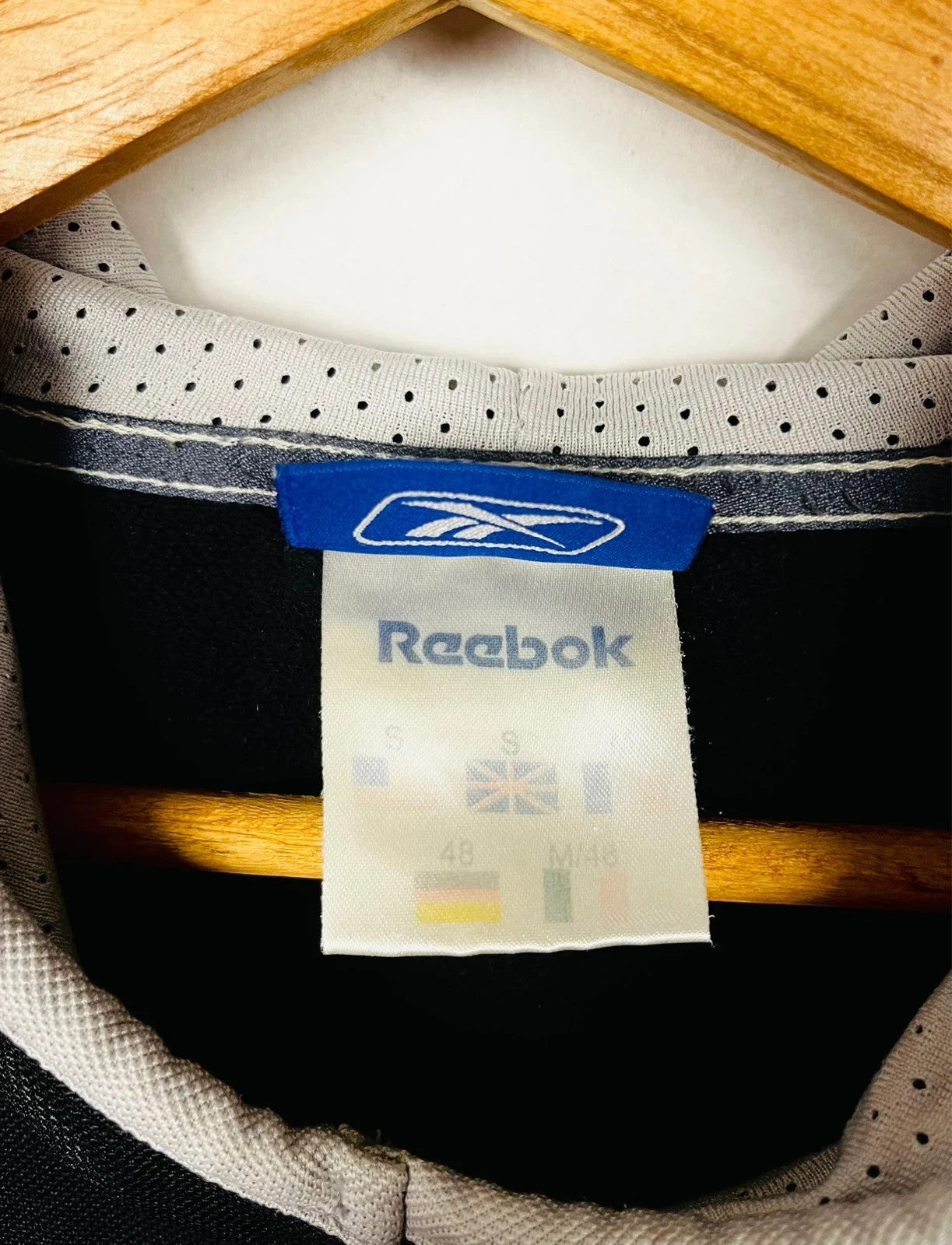 Sweat à capuche Reebok Noir & Blanc - S (A47)