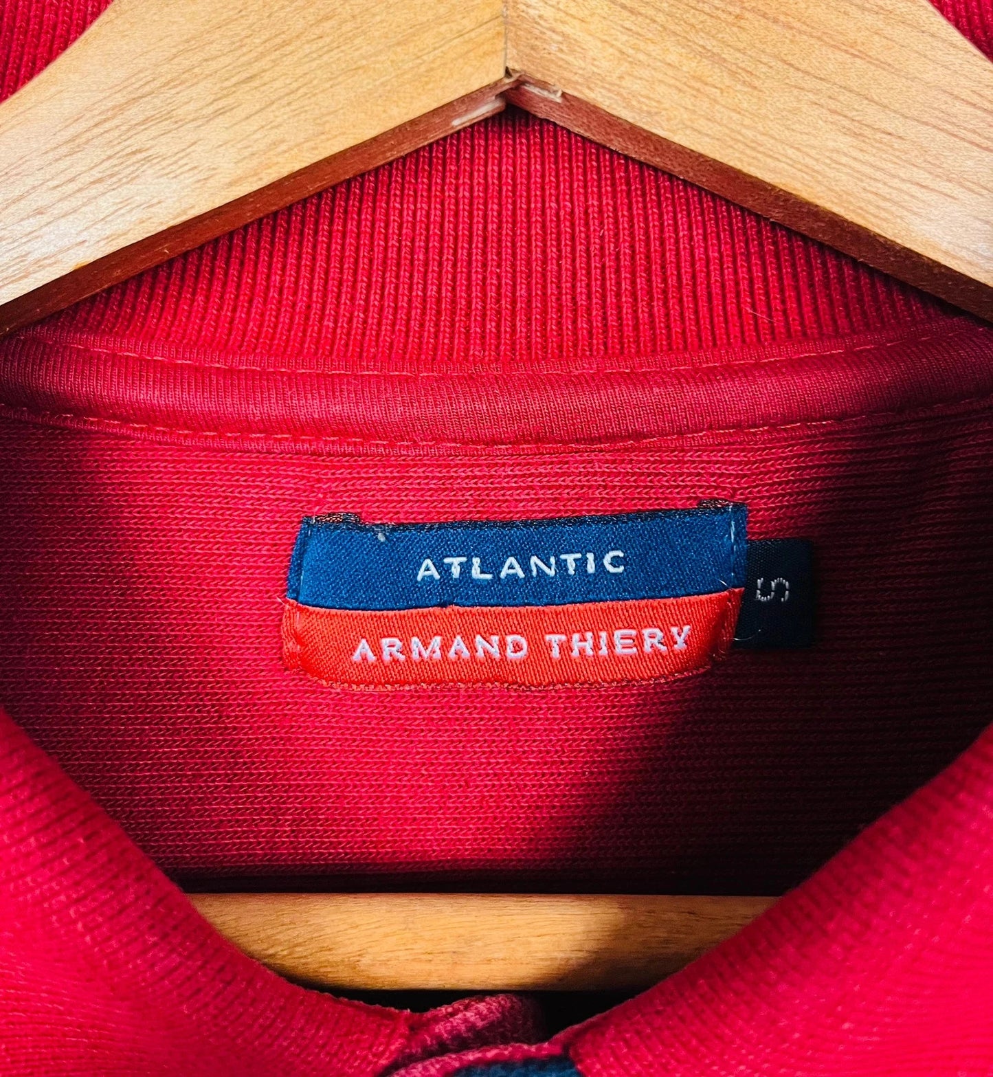 Pull Polo Armand Thiery Logo Brodé Rouge - S (A35)