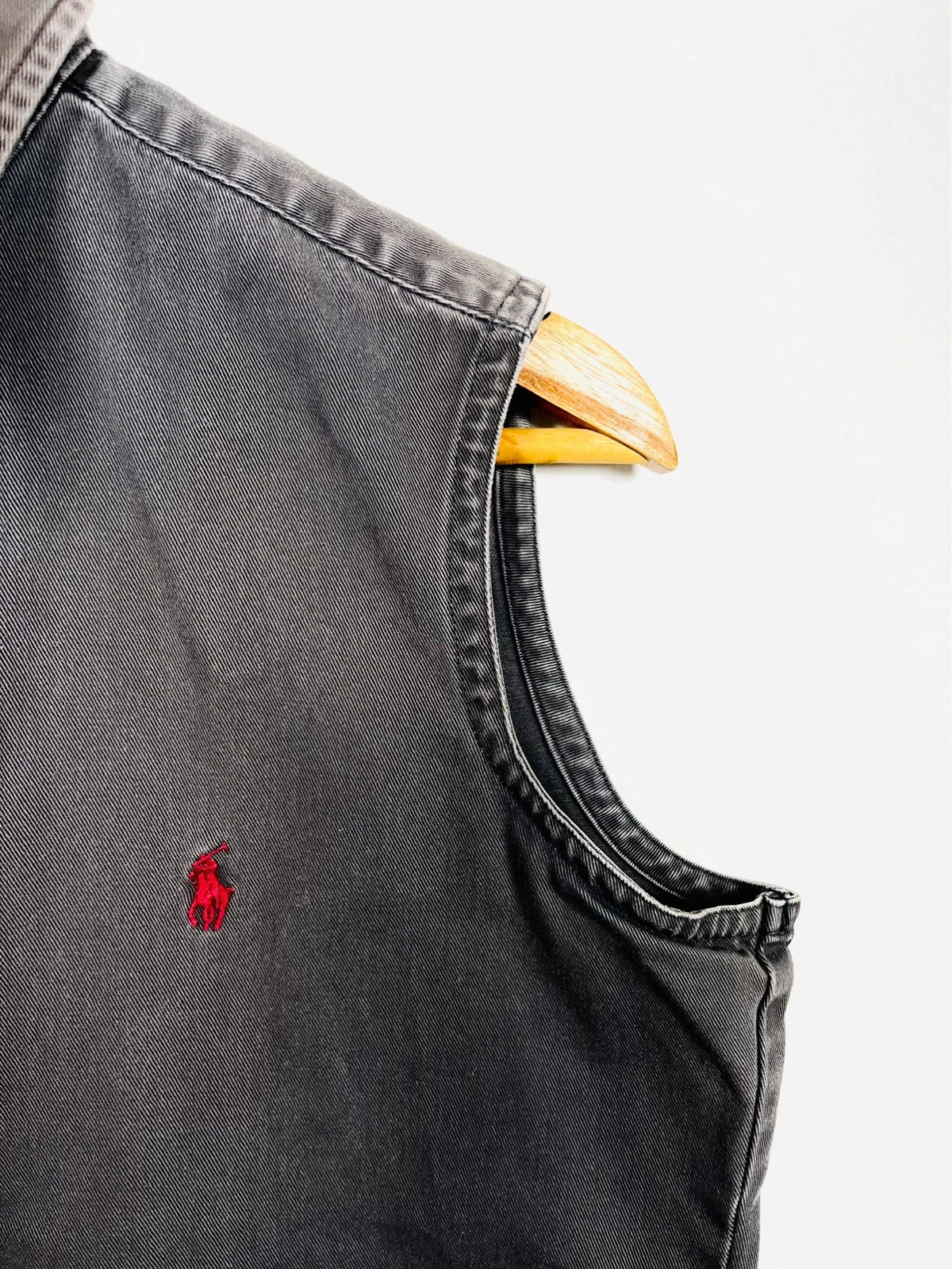Veste en Jean Ralph Lauren Sans Manches Gris - XL (A117)