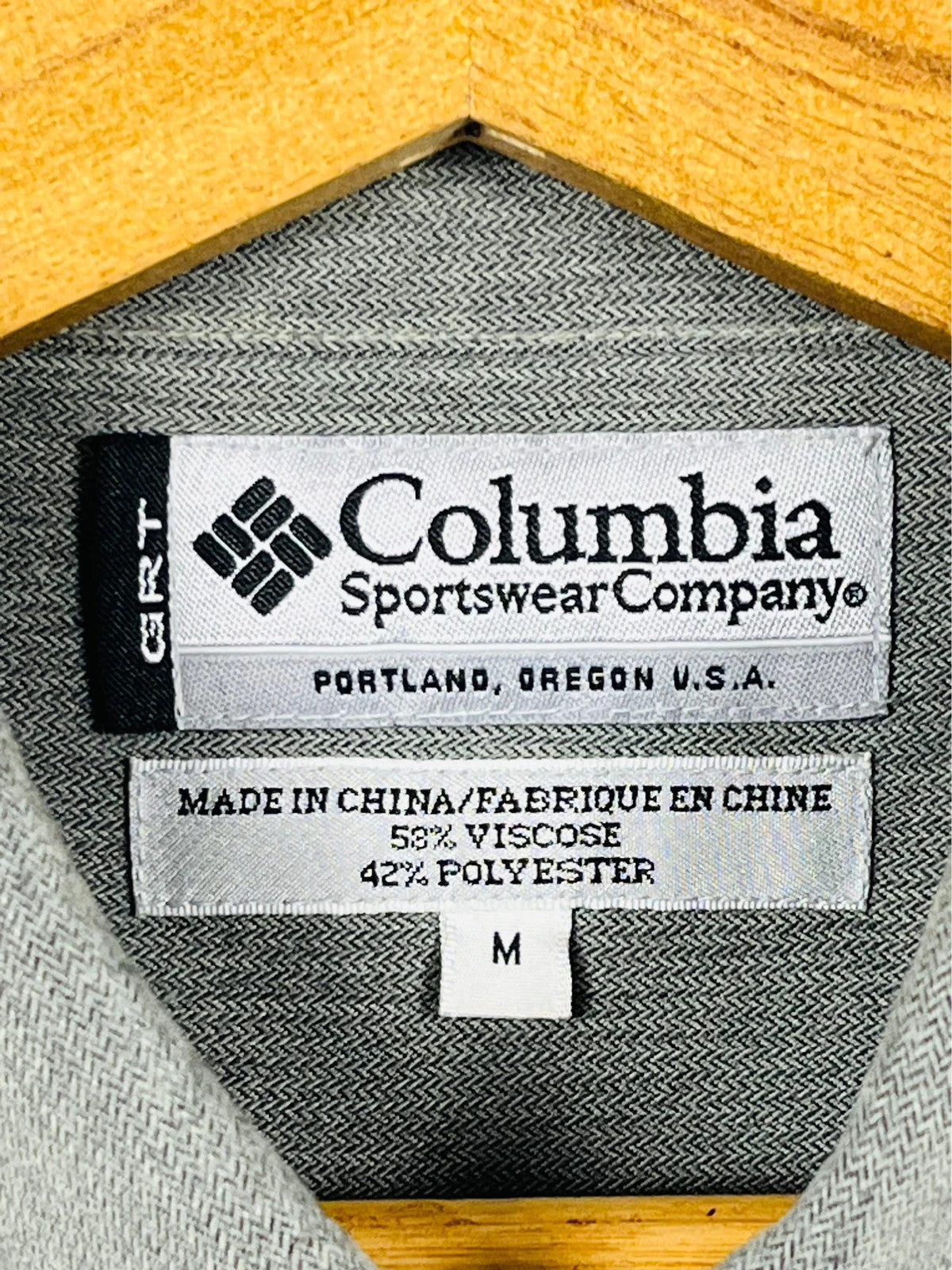 Chemise Columbia Unie Grise - M (A154)