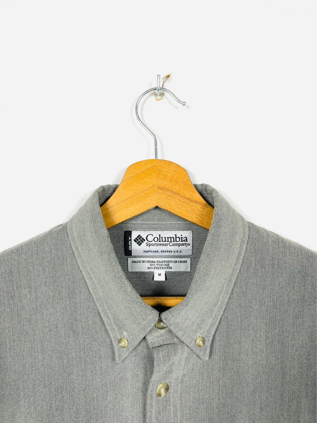 Chemise Columbia Unie Grise - M (A154)