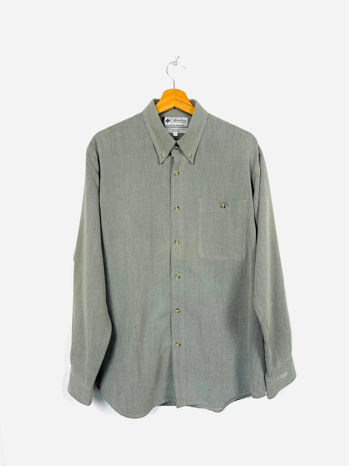 Chemise Columbia Unie Grise - M (A154)