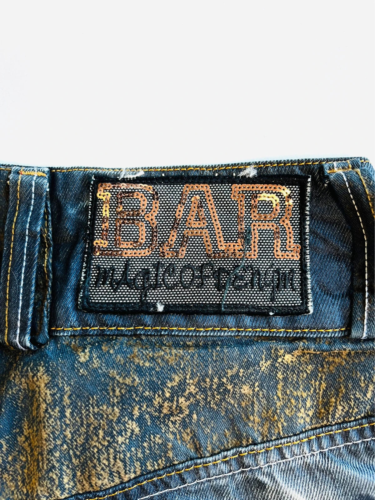 Jean à motif brodé Vintage - W29 (A109)