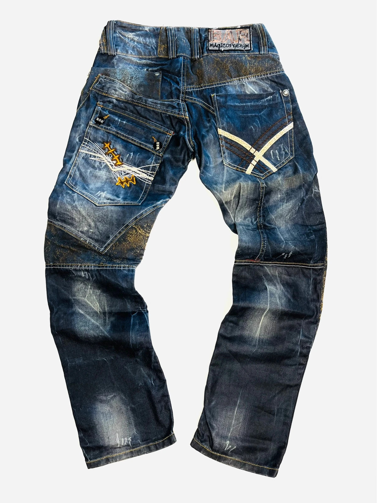 Jean à motif brodé Vintage - W29 (A109)