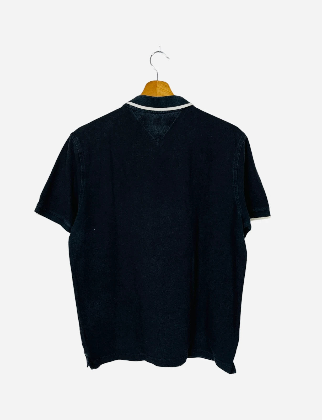 Polo Tommy Hilfiger Noir Logo Brodé Summer - M (A163)