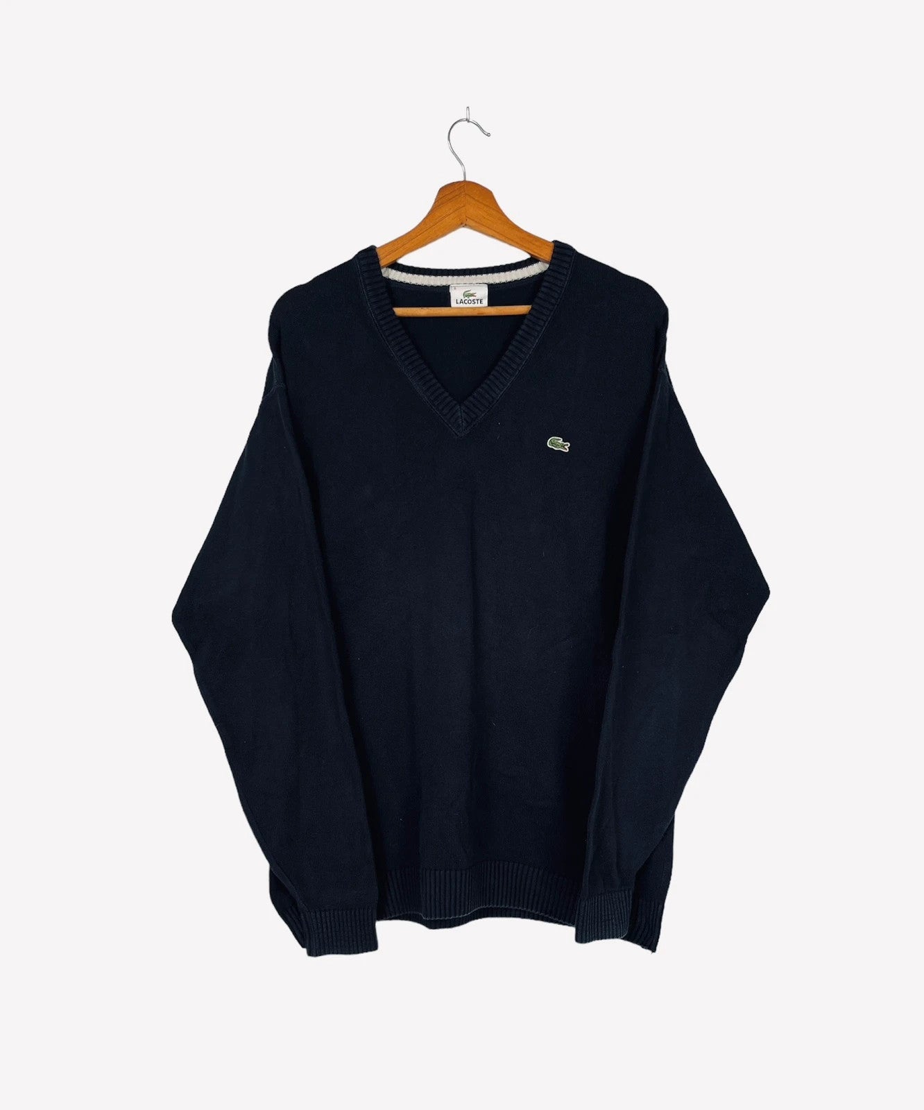 Pull Crewneck Lacoste Col V Marine - XL (A170)