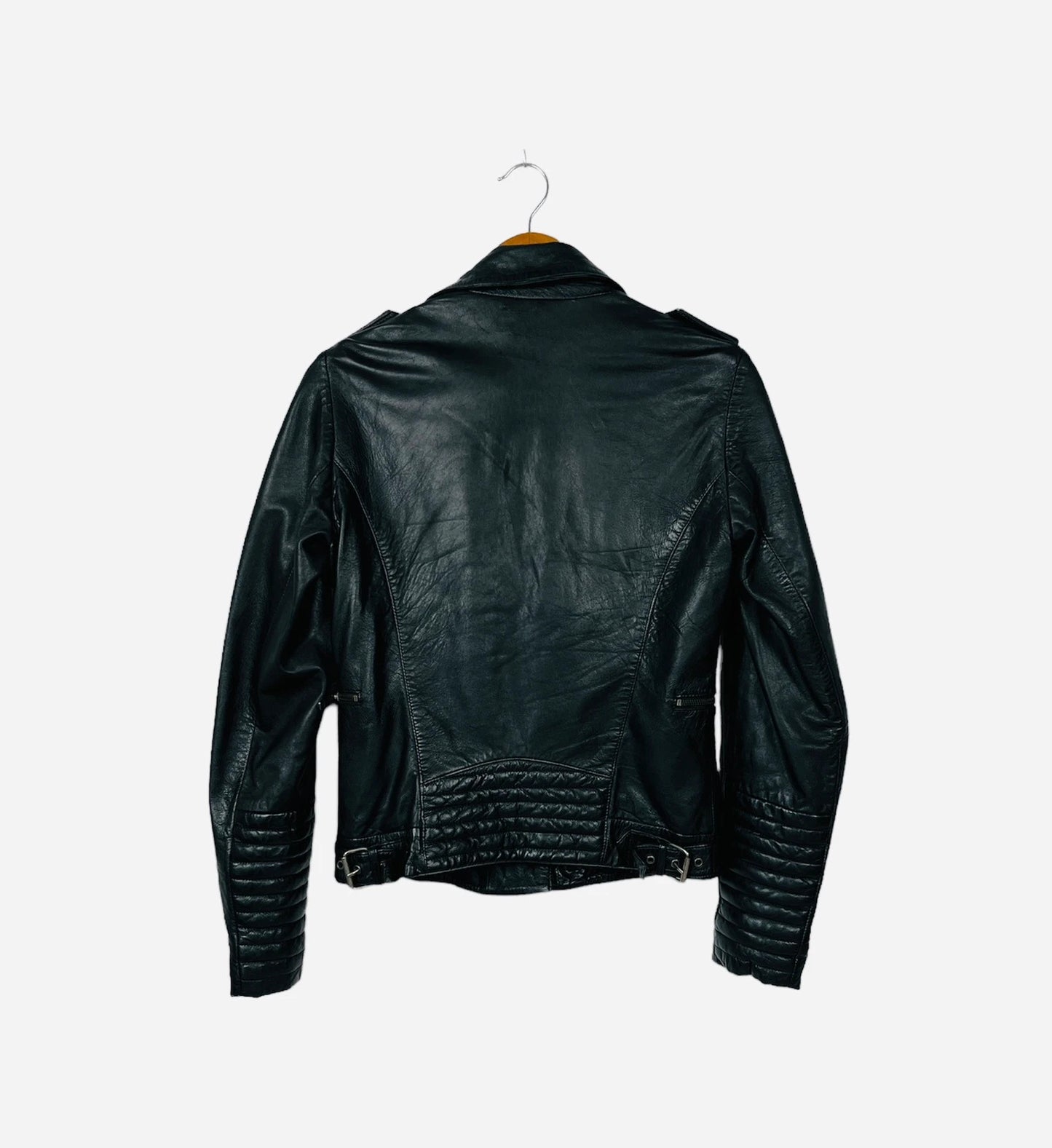 Veste en Cuir Naf Naf Noir Luxury - XS (A195)