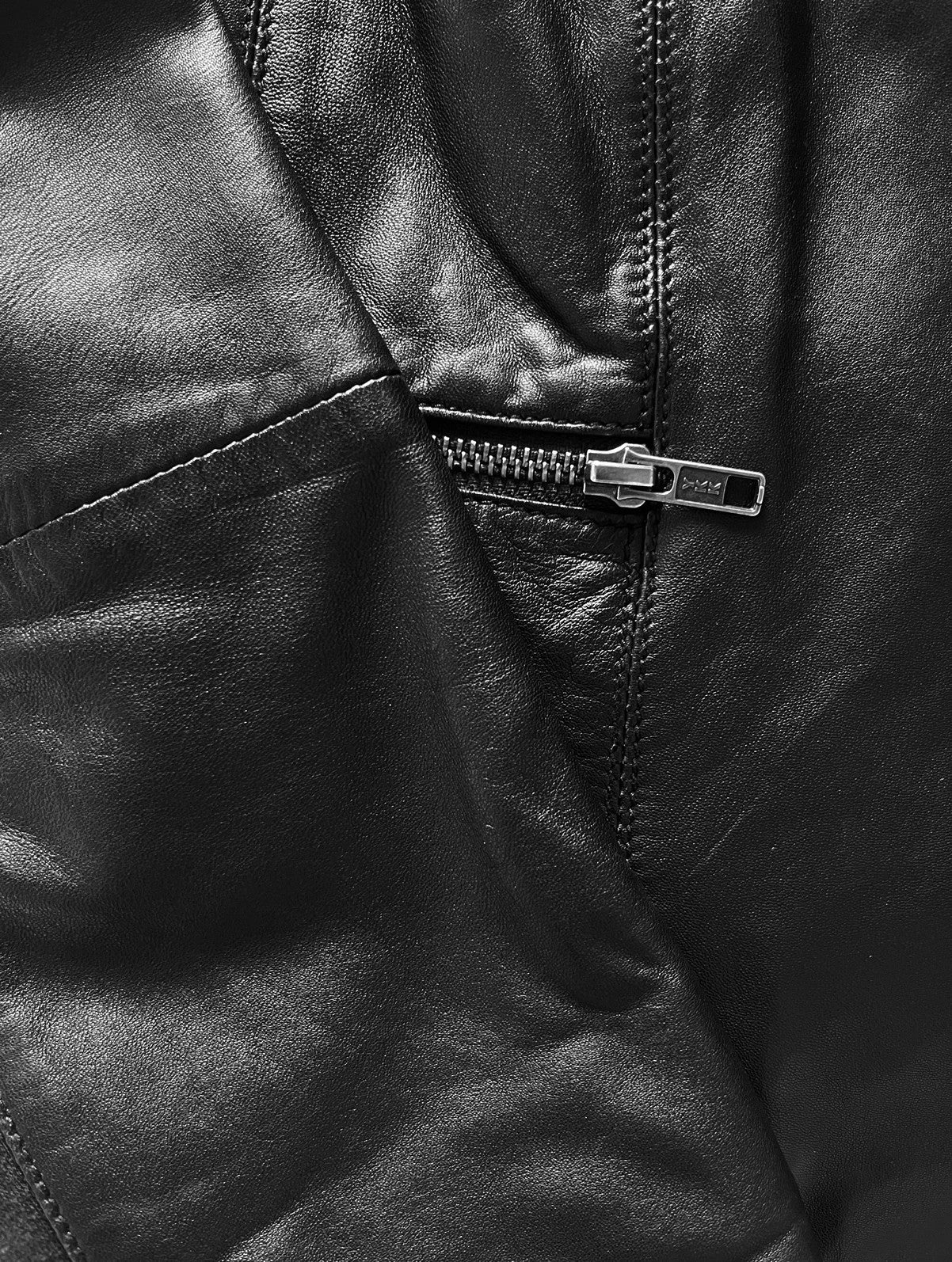 Veste en Cuir Naf Naf Noir Luxury - M (A194)