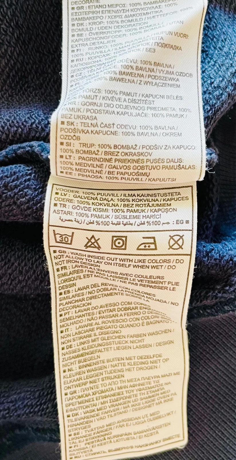 Pull à Capuche Hoodie Nike Marine - XS (A86)