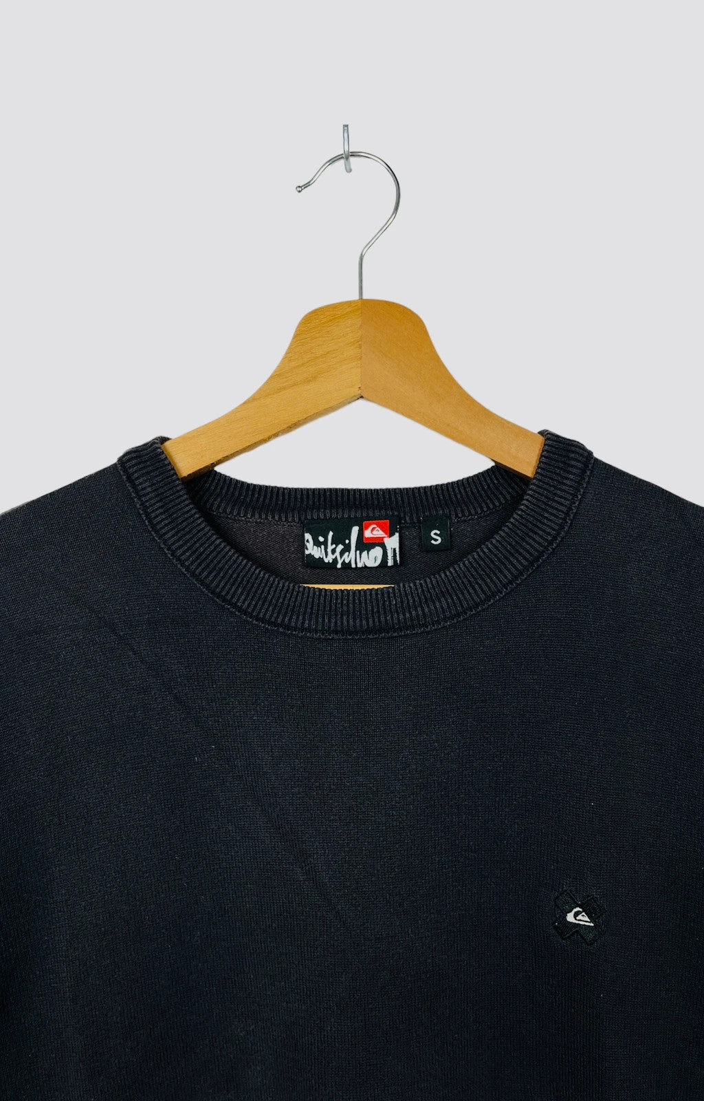 Crewneck QuikSilver Noir Vintage - S (A232)