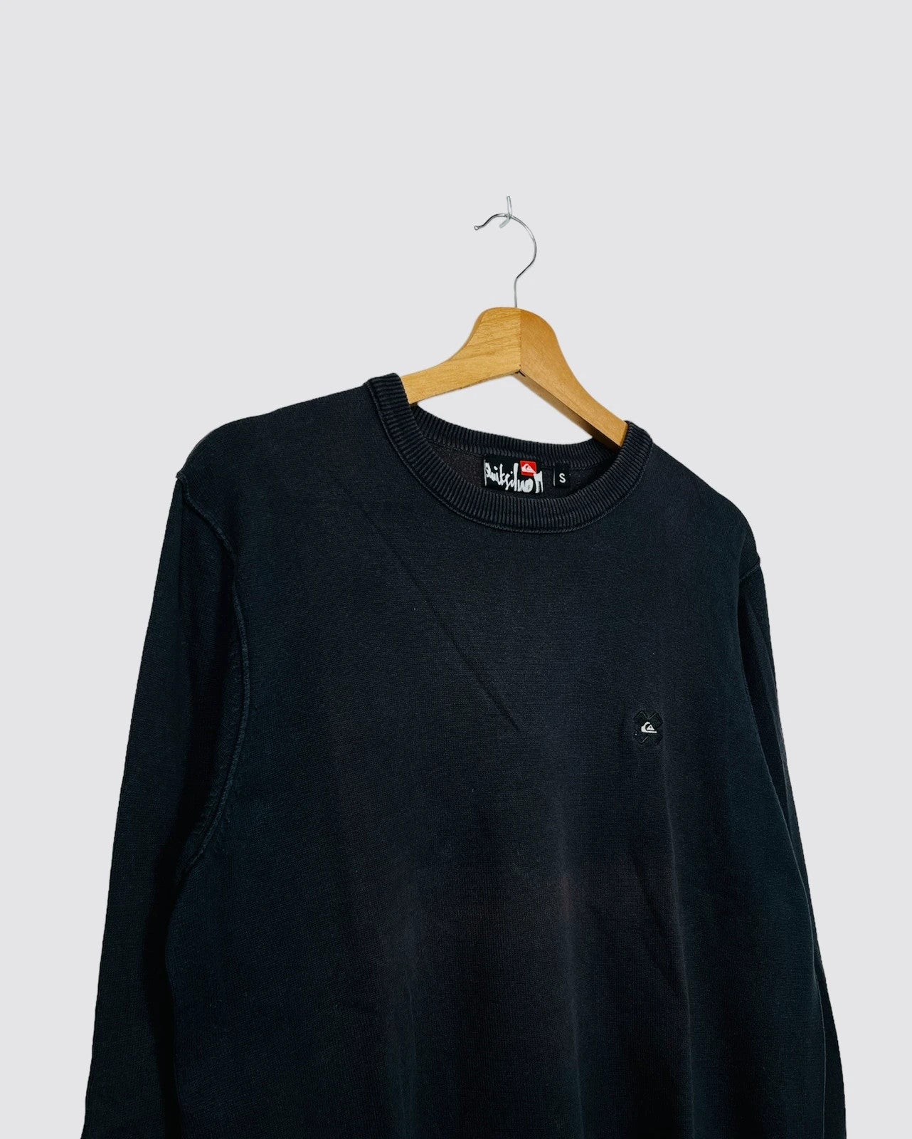 Crewneck QuikSilver Noir Vintage - S (A232)