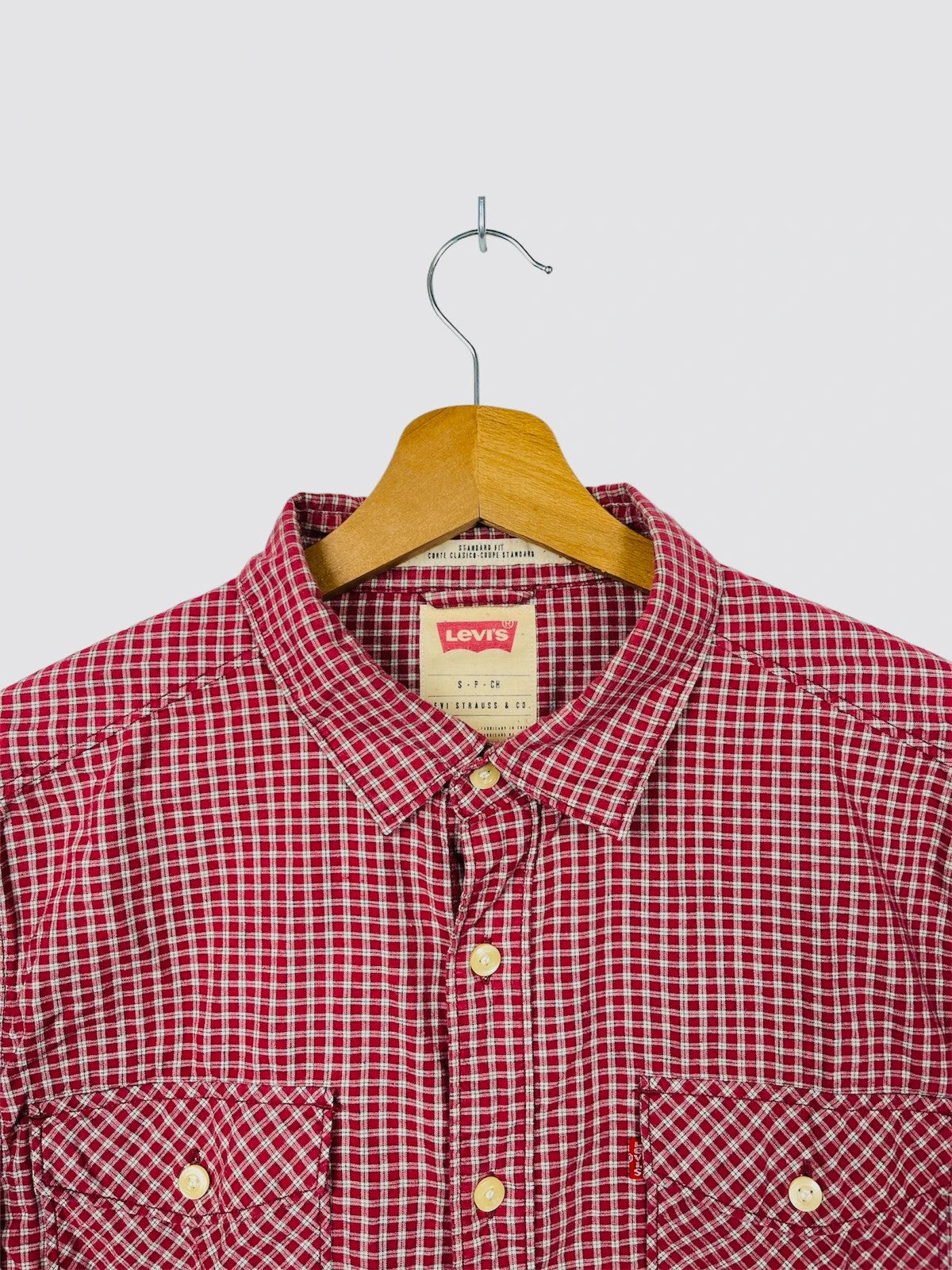 Chemise à carreaux Levi’s Rouge - S (A225)