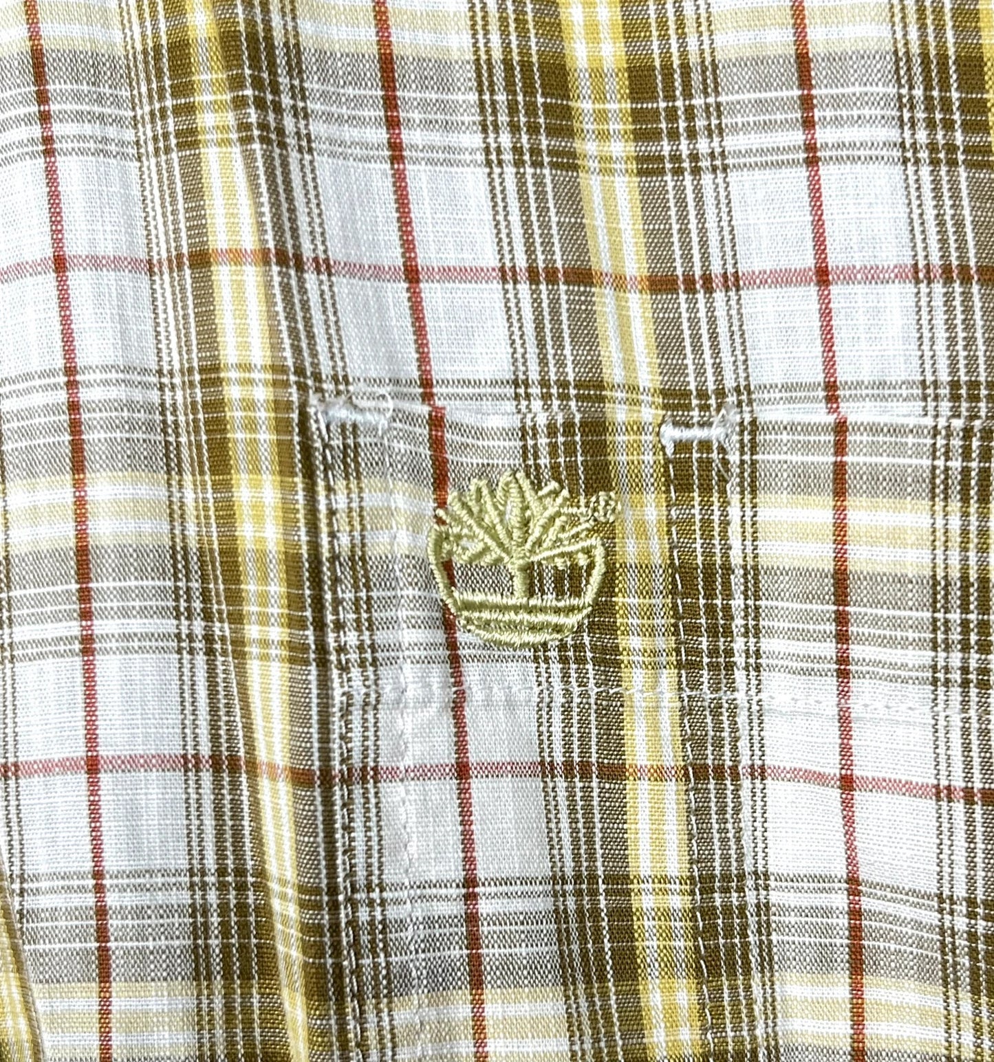 Chemise à carreaux Timberland Jaune & Vert - XL (A227)