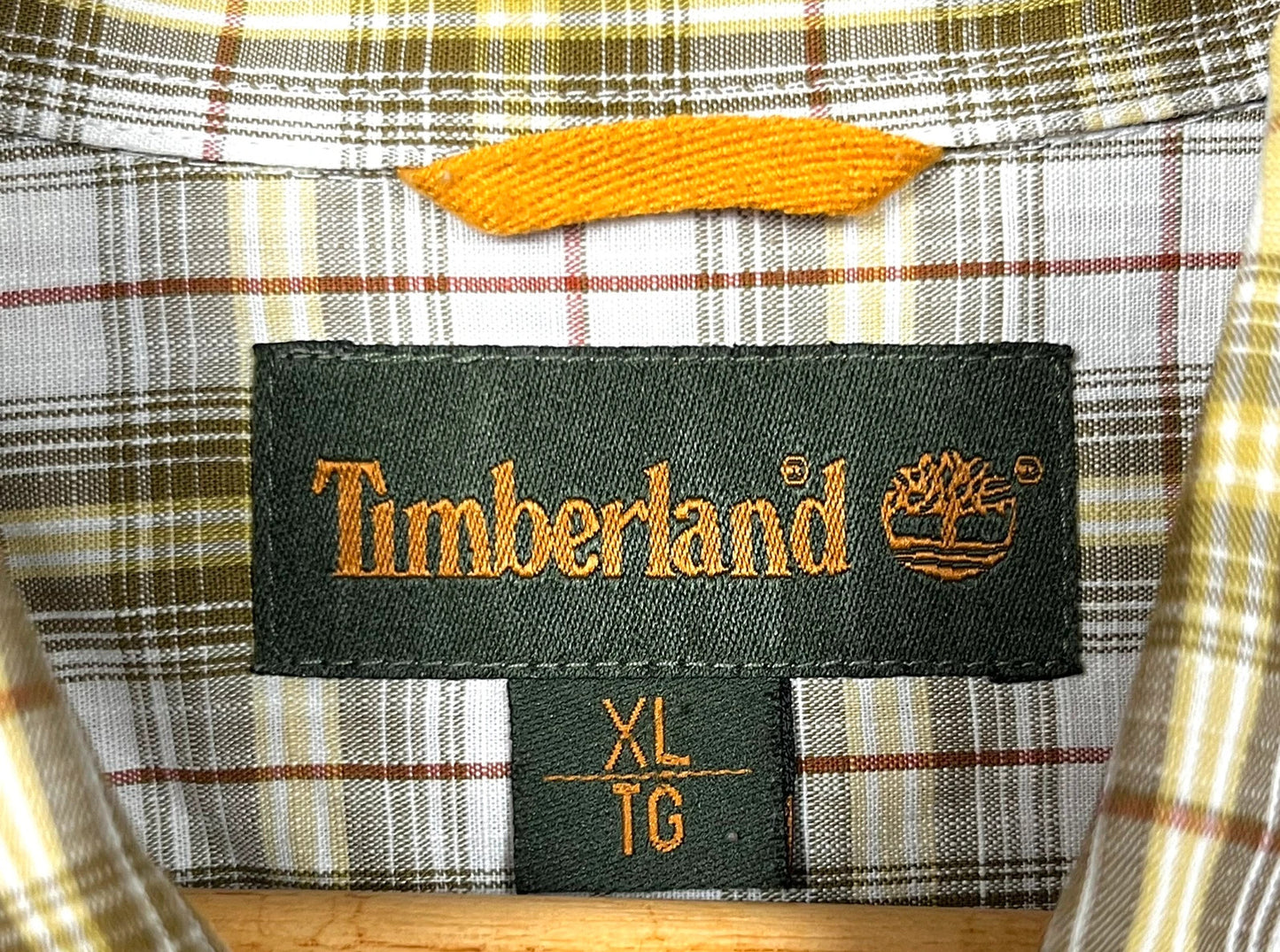 Chemise à carreaux Timberland Jaune & Vert - XL (A227)