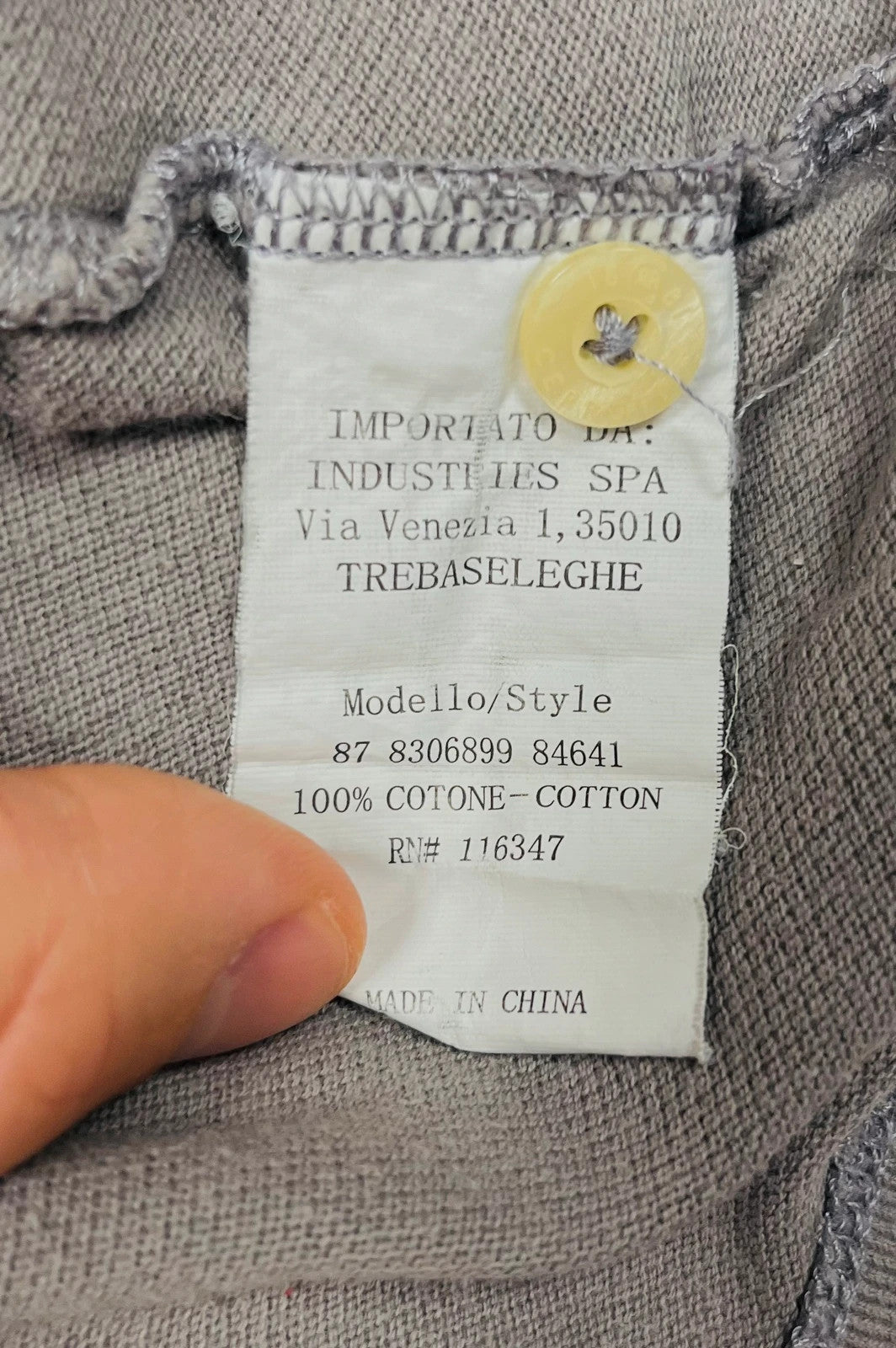 Polo Cerruti Gris Luxury Summer - XL (A236)