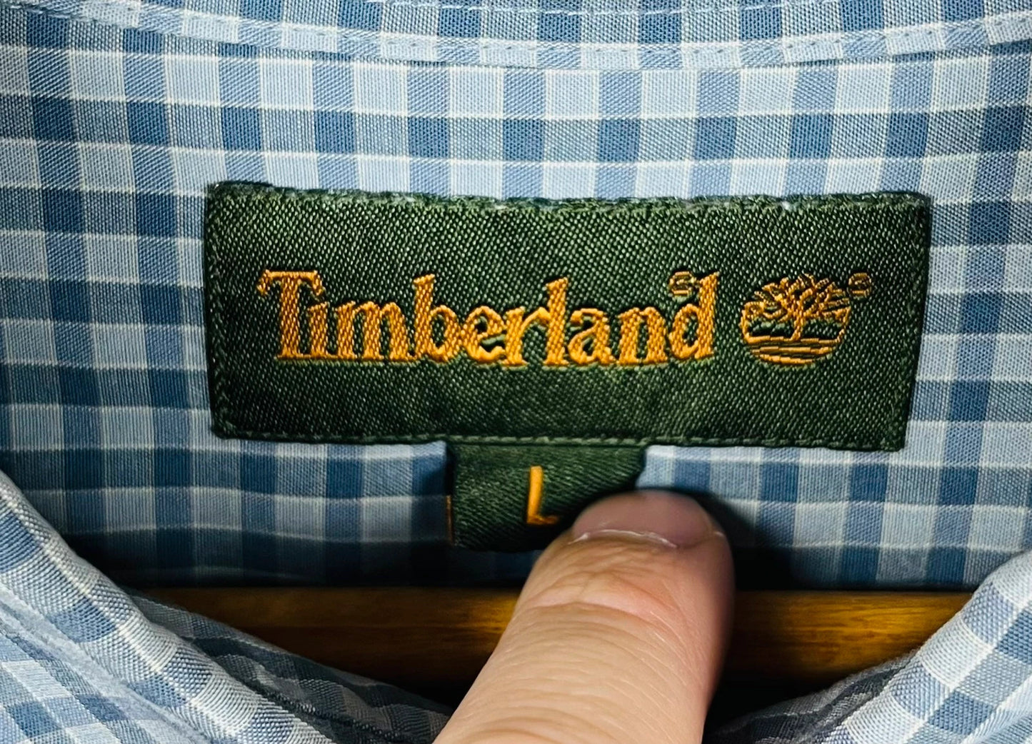 Chemise à carreaux Summer Timberland Gris Bleu - L (A202)