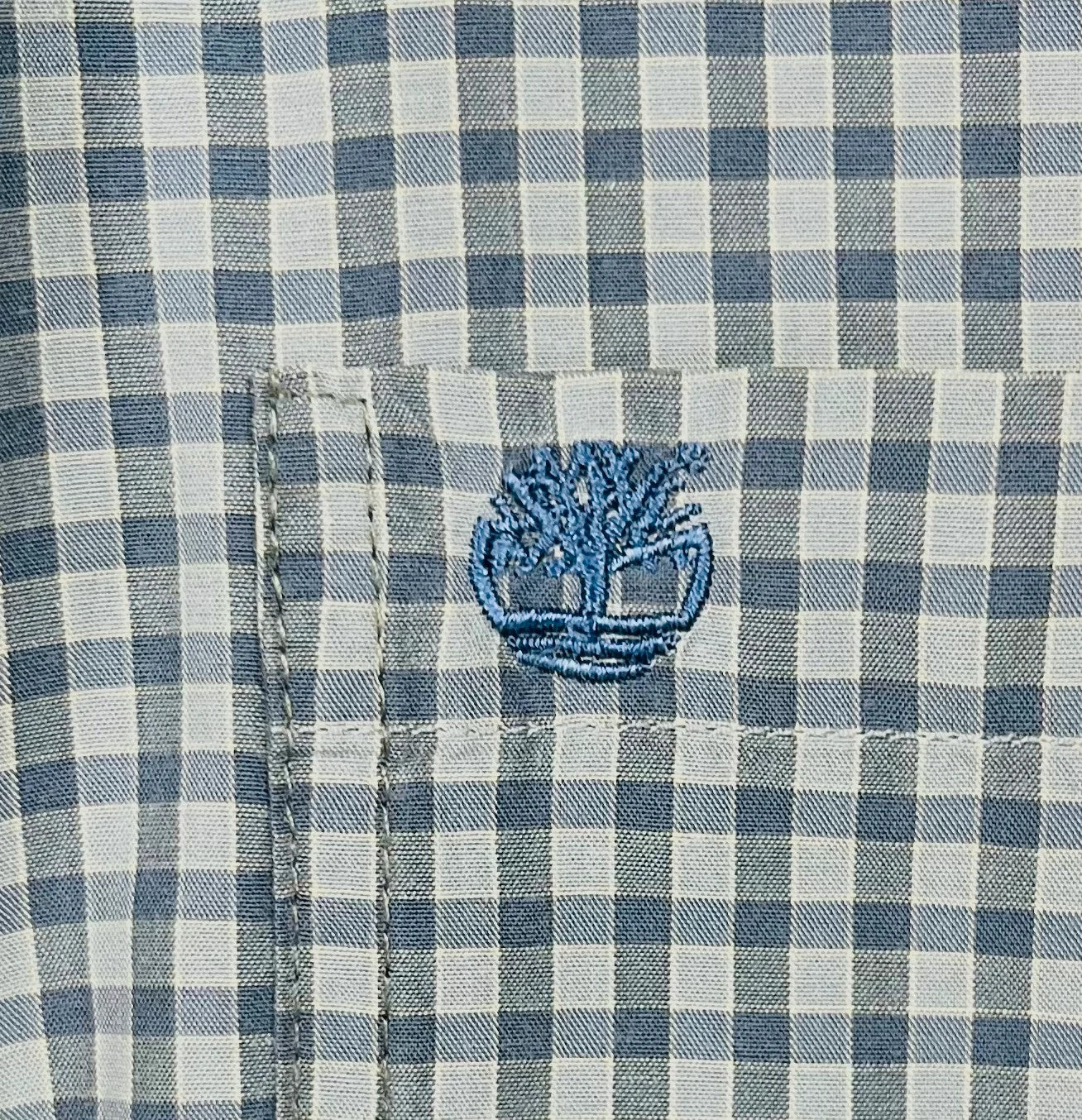 Chemise à carreaux Summer Timberland Gris Bleu - L (A202)
