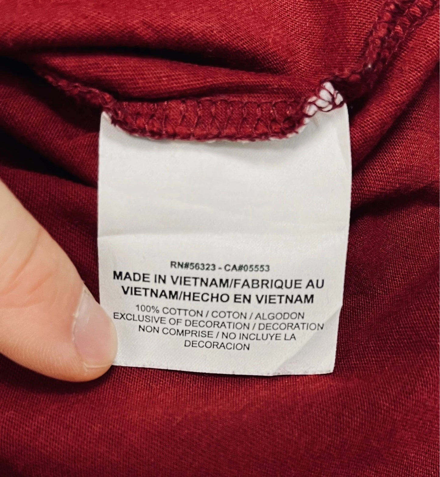 T-Shirt Nike Rouge Bordeaux - L (A243)