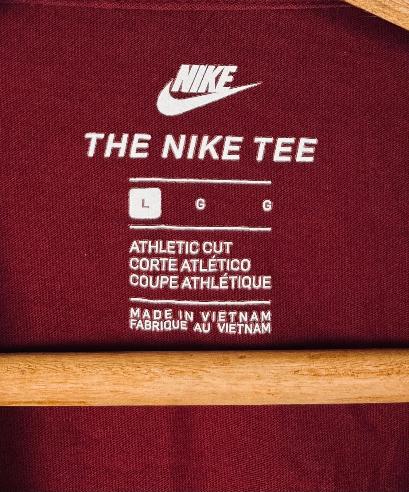 T-Shirt Nike Rouge Bordeaux - L (A243)