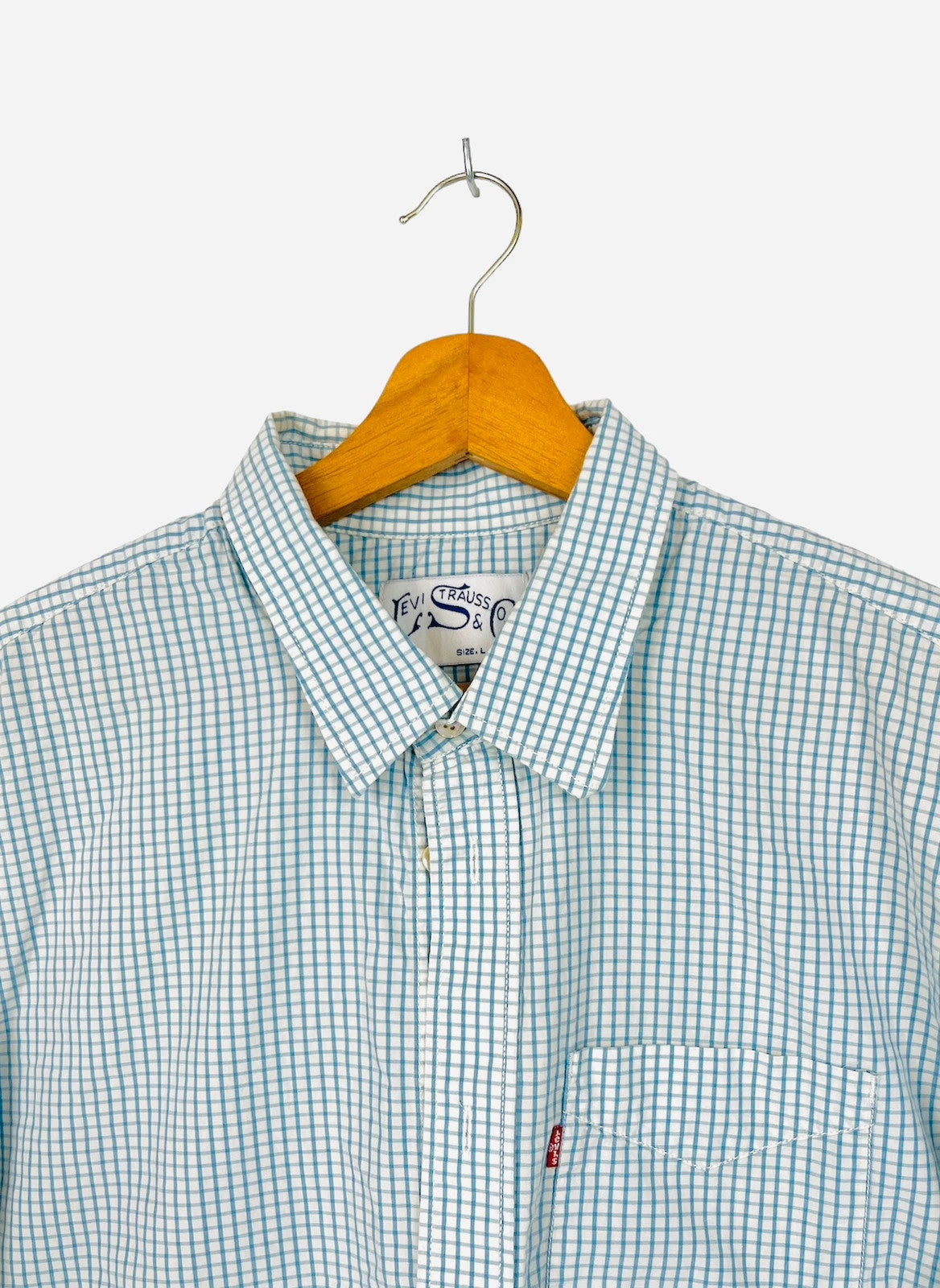 Chemise Levi’s à carreaux Bleu & Blanc - L (A249)