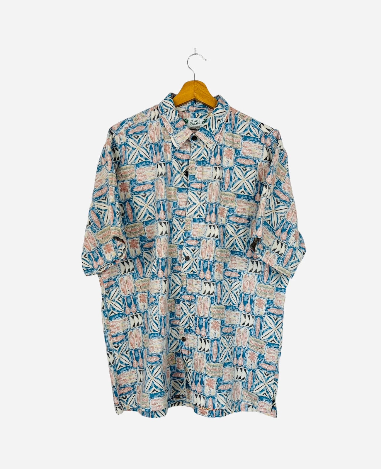 Chemise à motifs Summer Vintage - L (A248)