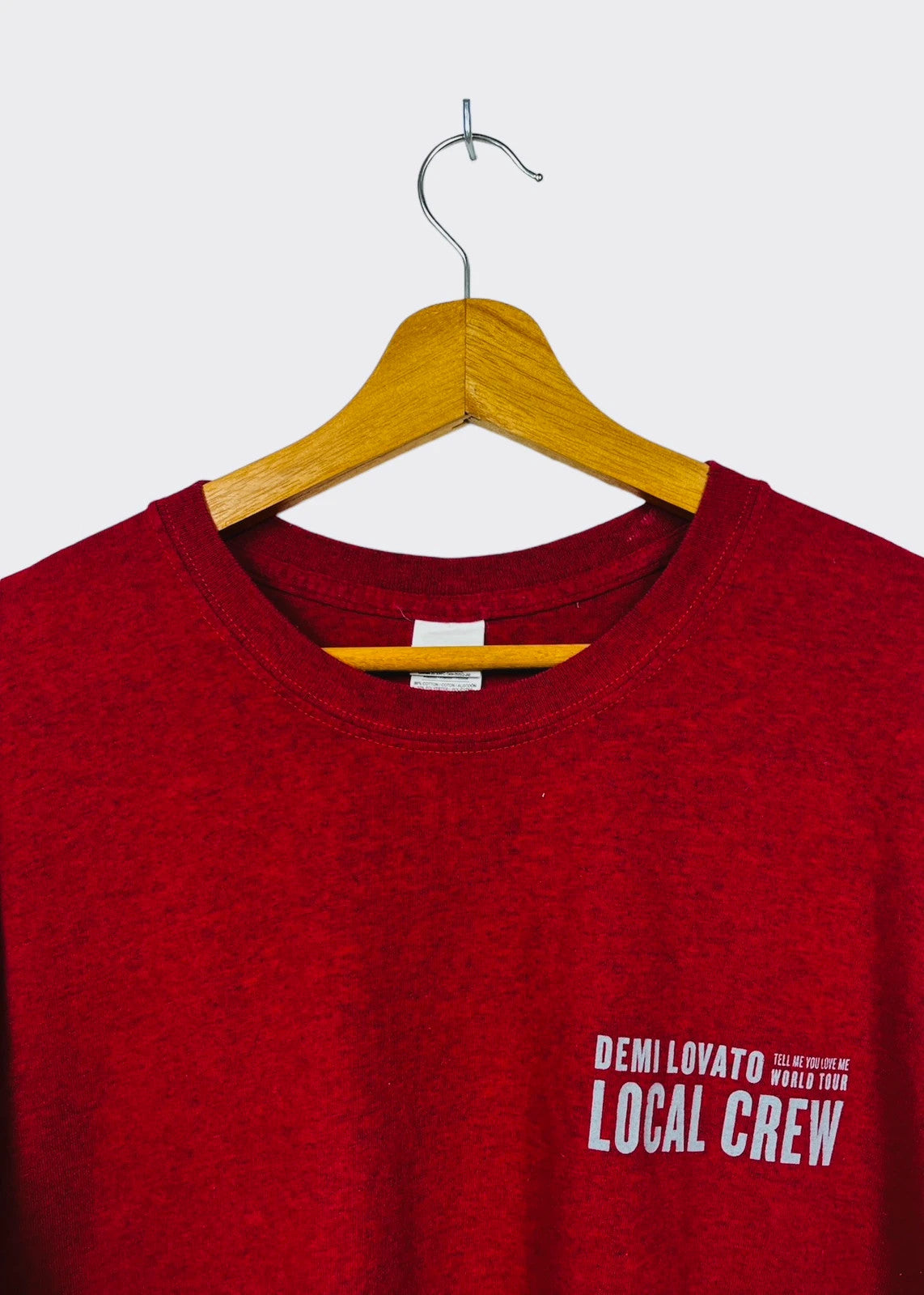 T-shirt de Collection (Local Crew) Demi Lovato Rouge Bordeaux - XL (A272)