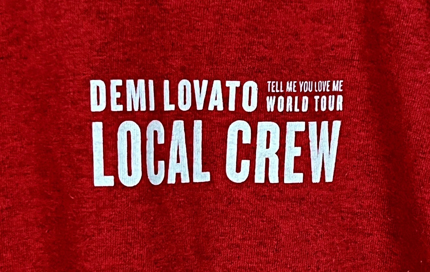 T-shirt de Collection (Local Crew) Demi Lovato Rouge Bordeaux - XL (A272)