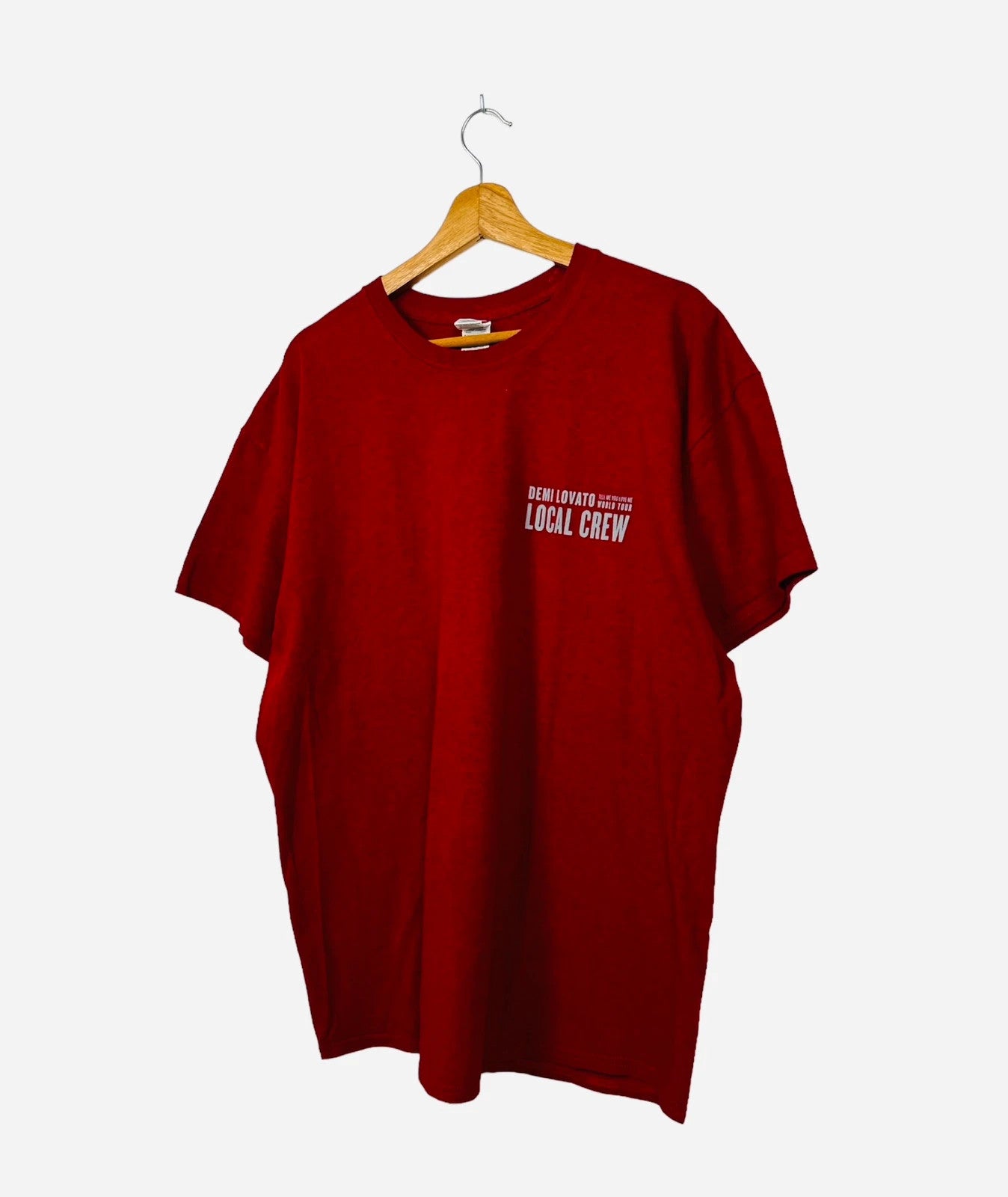 T-shirt de Collection (Local Crew) Demi Lovato Rouge Bordeaux - XL (A272)