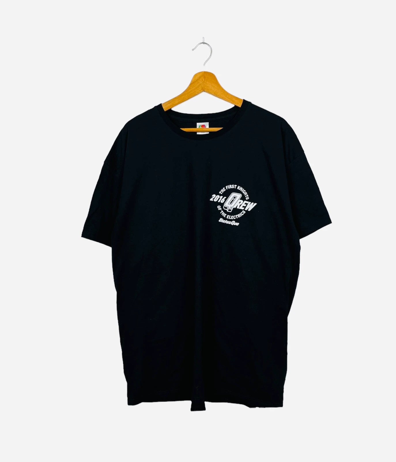 T-shirt de Collection Qrew (Local Crew) de Status Quo Noir - XXL (A273)