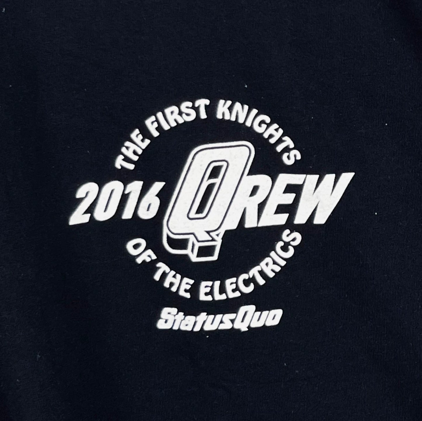 T-shirt de Collection Qrew (Local Crew) de Status Quo Noir - XXL (A273)