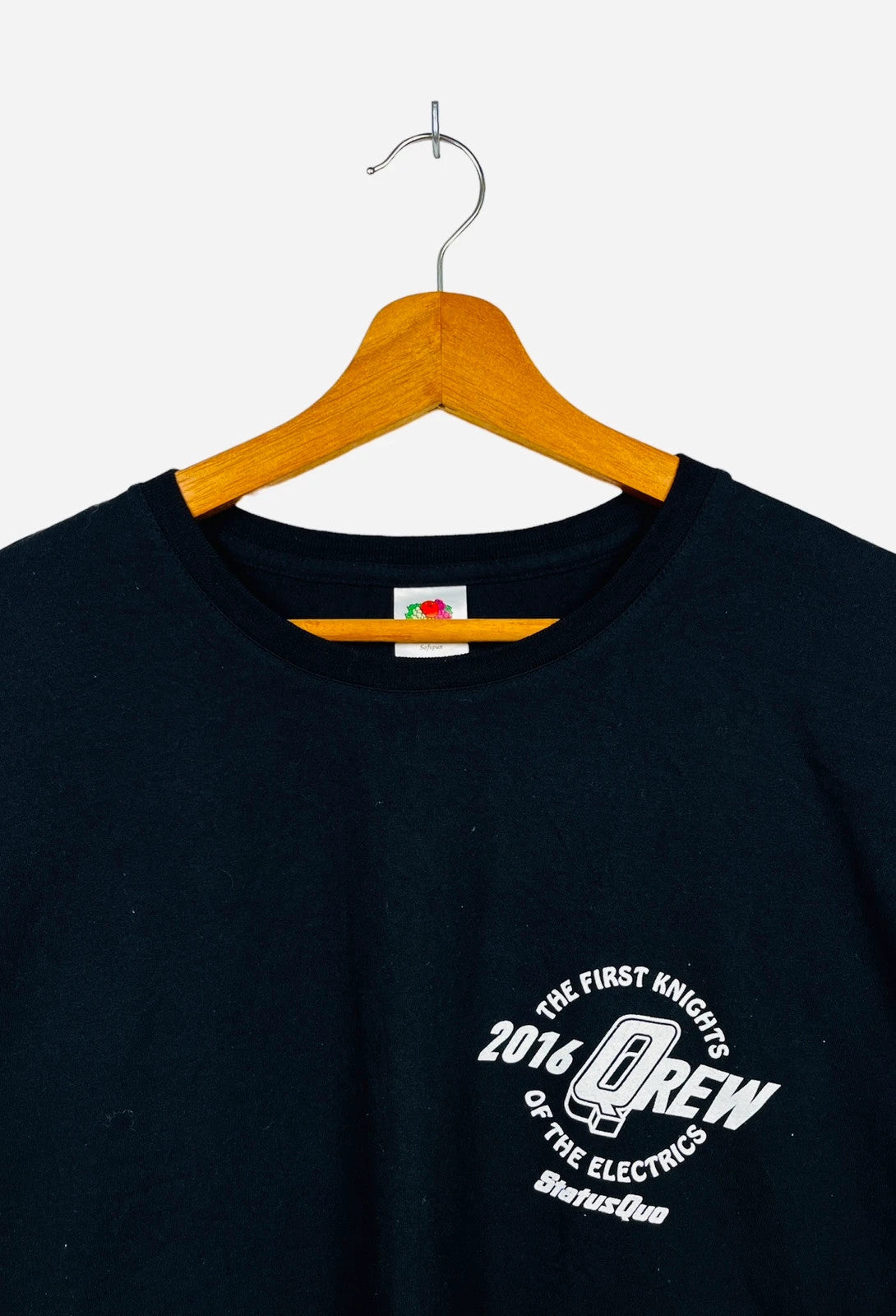 T-shirt de Collection Qrew (Local Crew) de Status Quo Noir - XXL (A273)