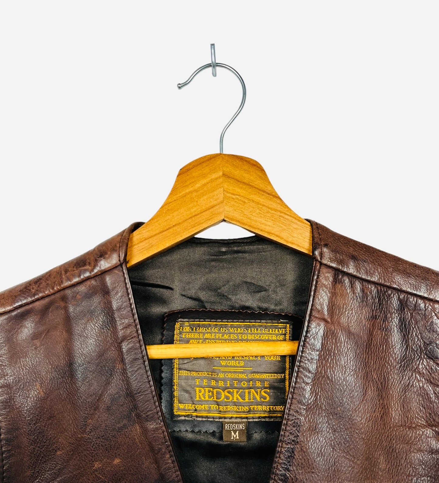 Veston en Cuir de Vachette Motard Redskins Vintage Rare - M (A205)