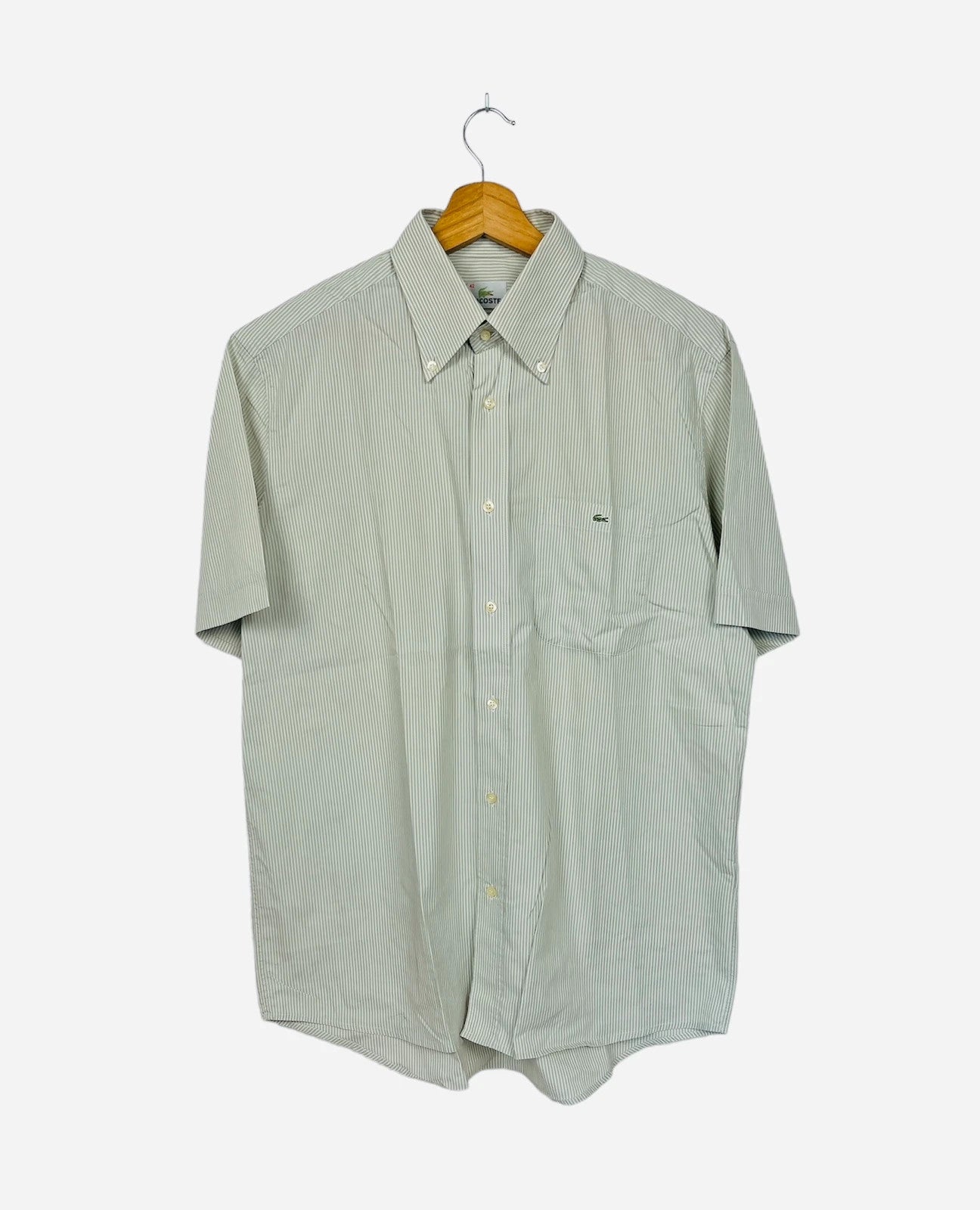 Chemise Lacoste Summer Vibes Rayée Verte - L (A169)