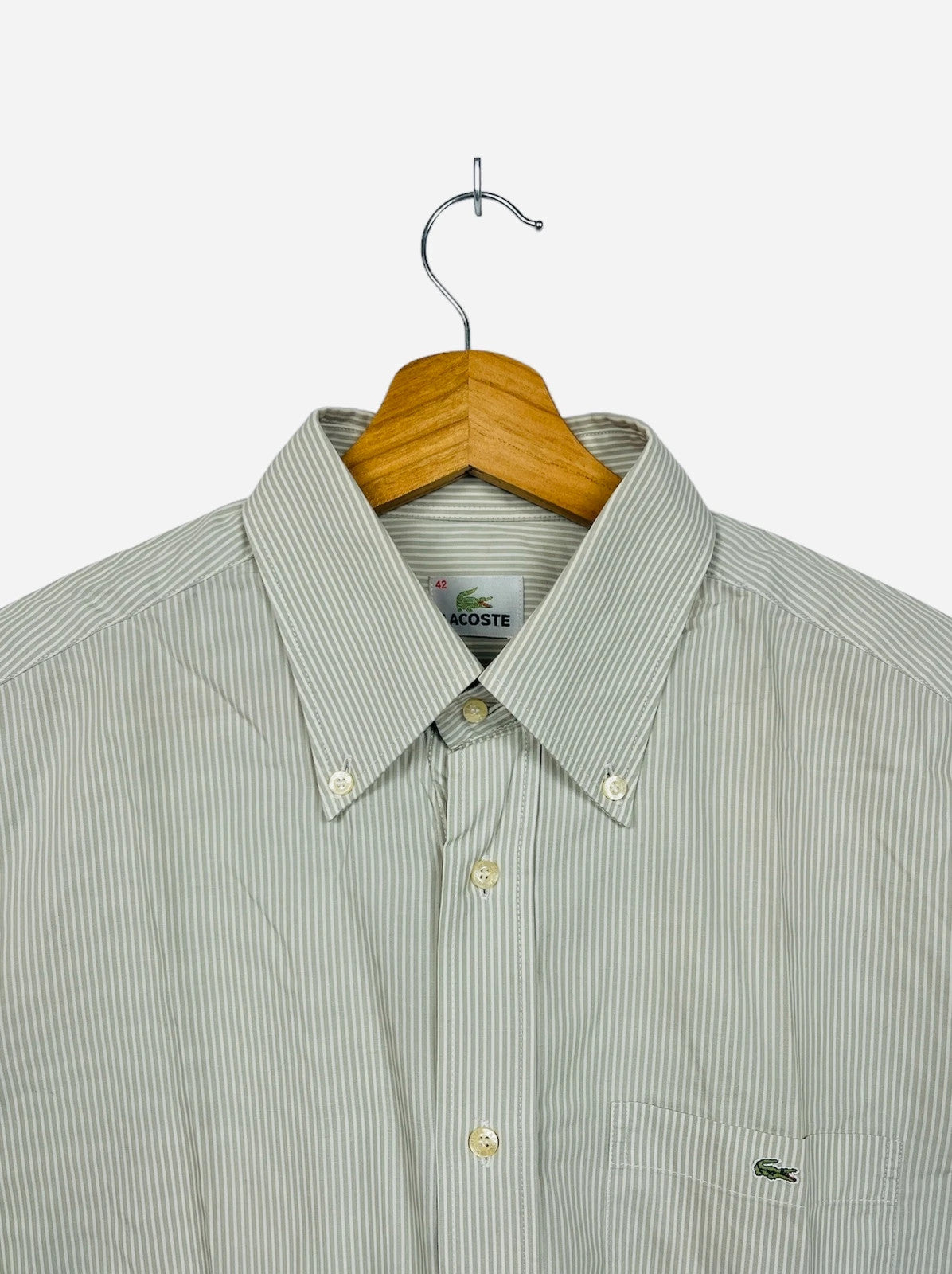 Chemise Lacoste Summer Vibes Rayée Verte - L (A169)