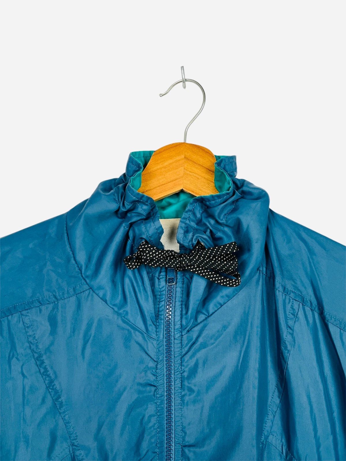 Veste Oversize Légère Coupe Vent Vintage Bleu - L (A364)