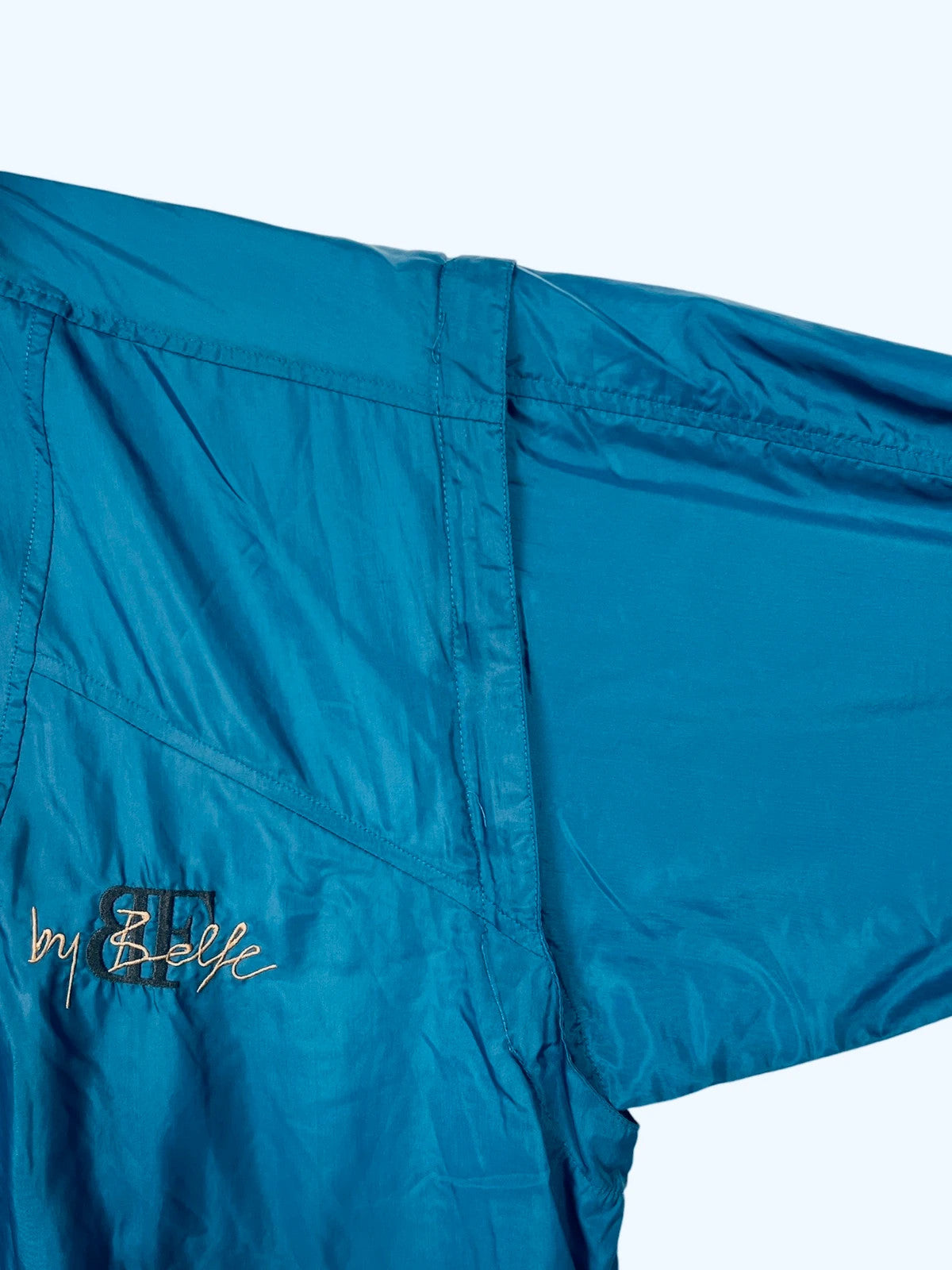 Veste Oversize Légère Coupe Vent Vintage Bleu - L (A364)
