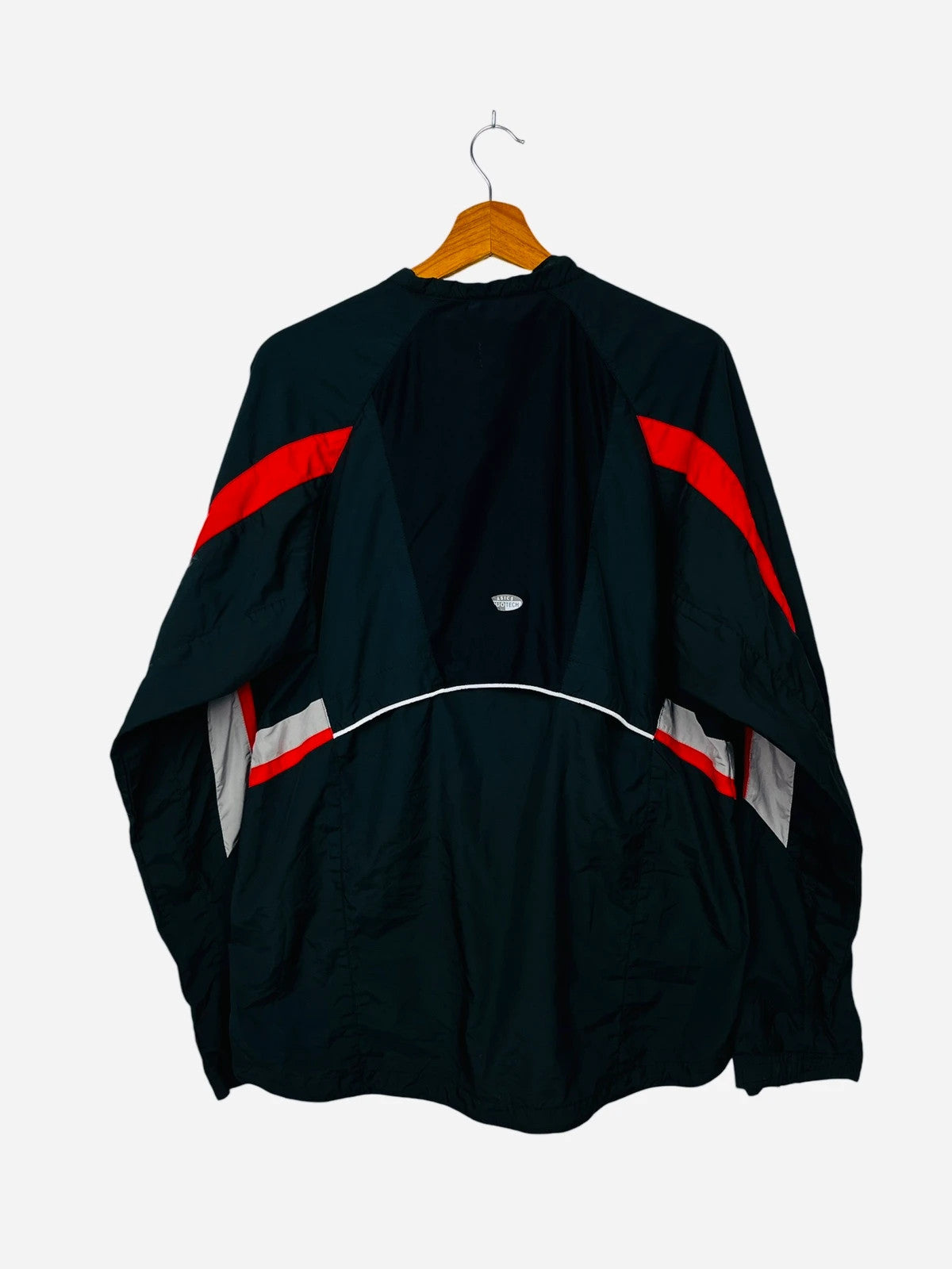 Asics Zip Windbreaker Jacket Noir & Red - L (A206)