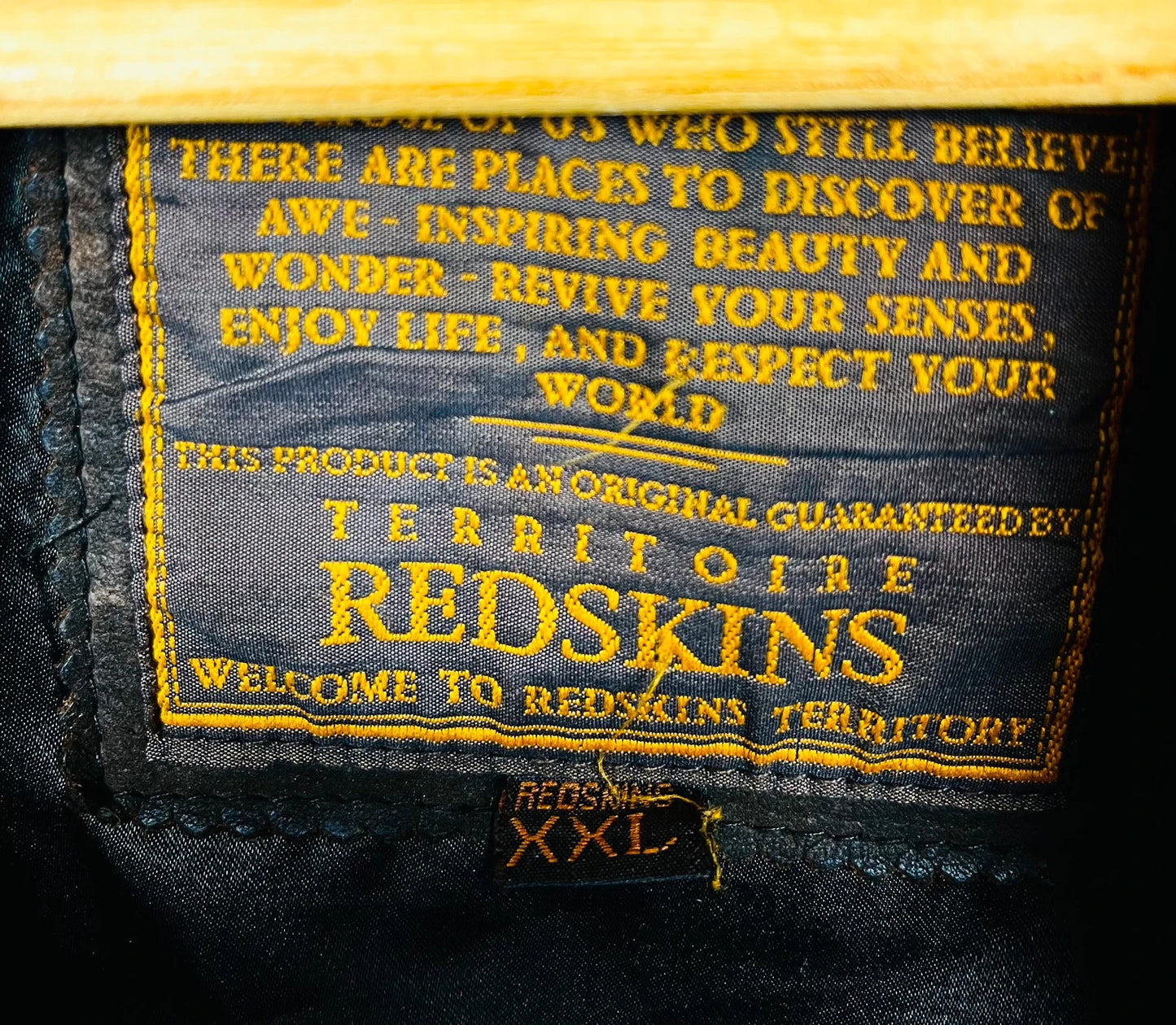 Manteau en Cuir Véritable de Vachette Mi-Long Redskins Jacket Vintage - XXL (A379)