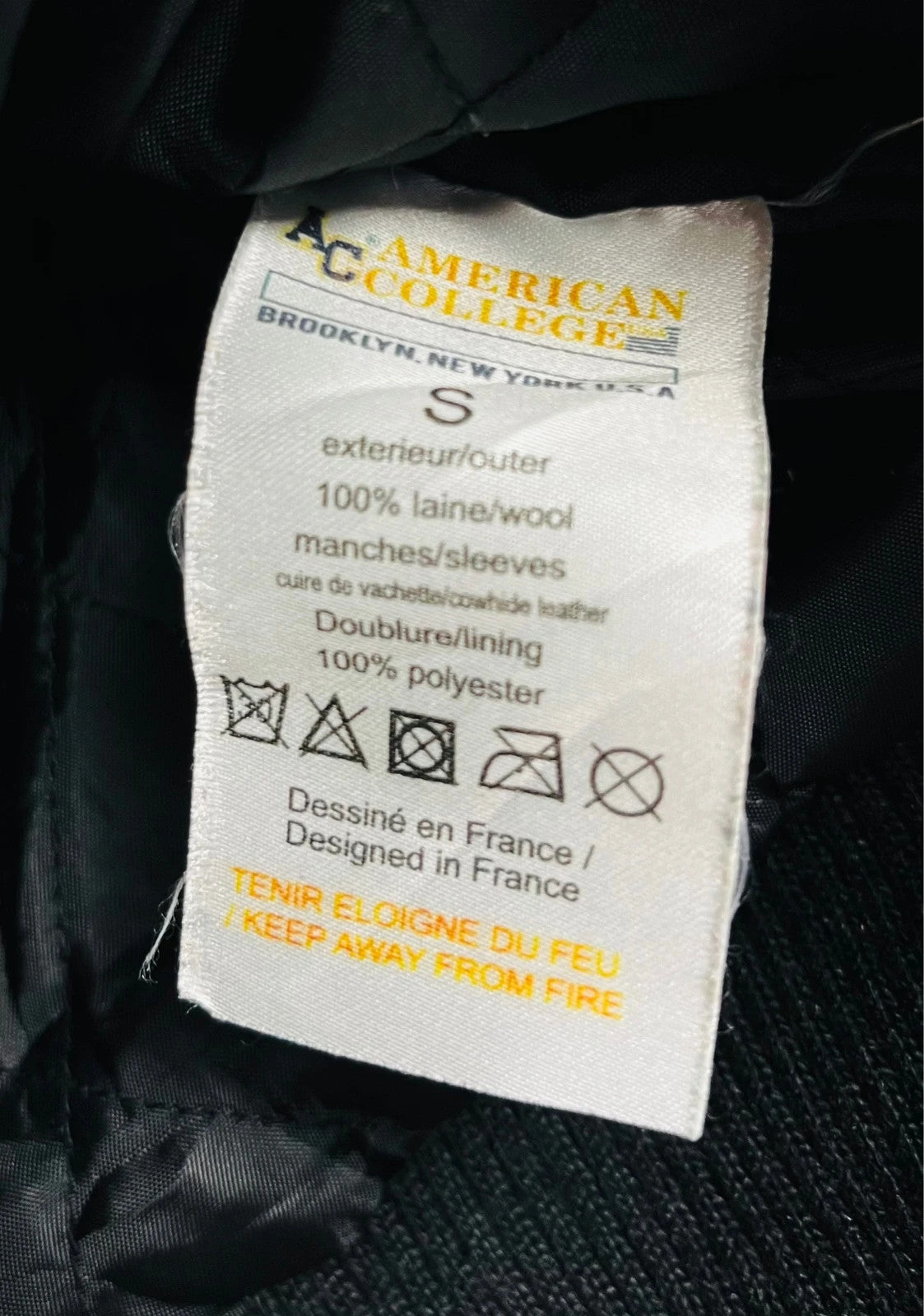 Veste American Jacket College en Cuir 80'/90’ - S (A73)