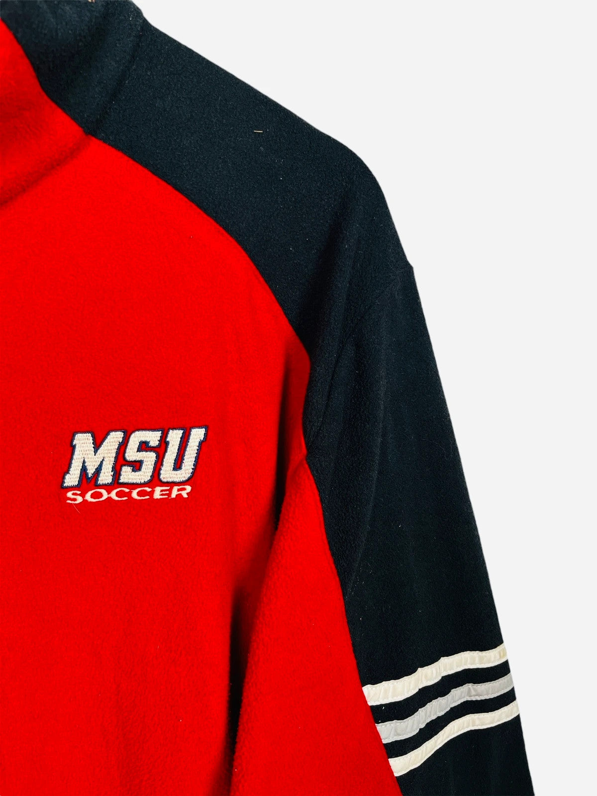 Veste Jacket Fleece Vintage Hiver Adidas ClimaWarm Rouge & Noir - M (A55)