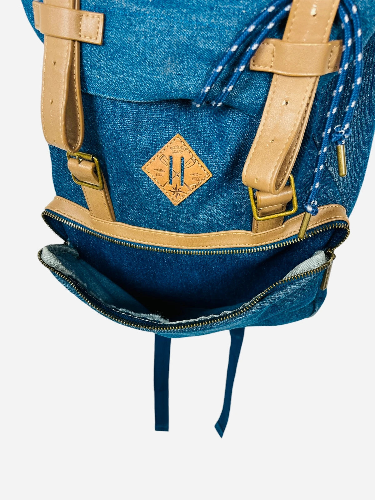 Sac à dos en Jean Vintage Bonobo Denim Backpack - TU (A384)