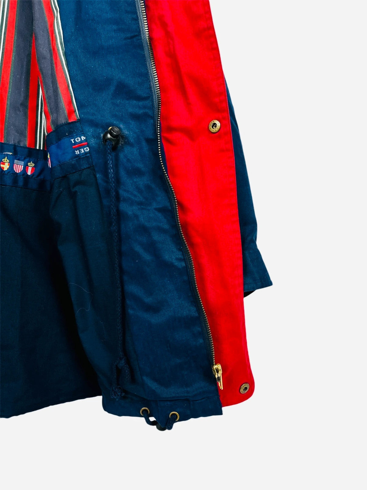 Veste Légère Coupe Vent Jacket Marine Tommy Hilfiger Vintage - XL (A388)