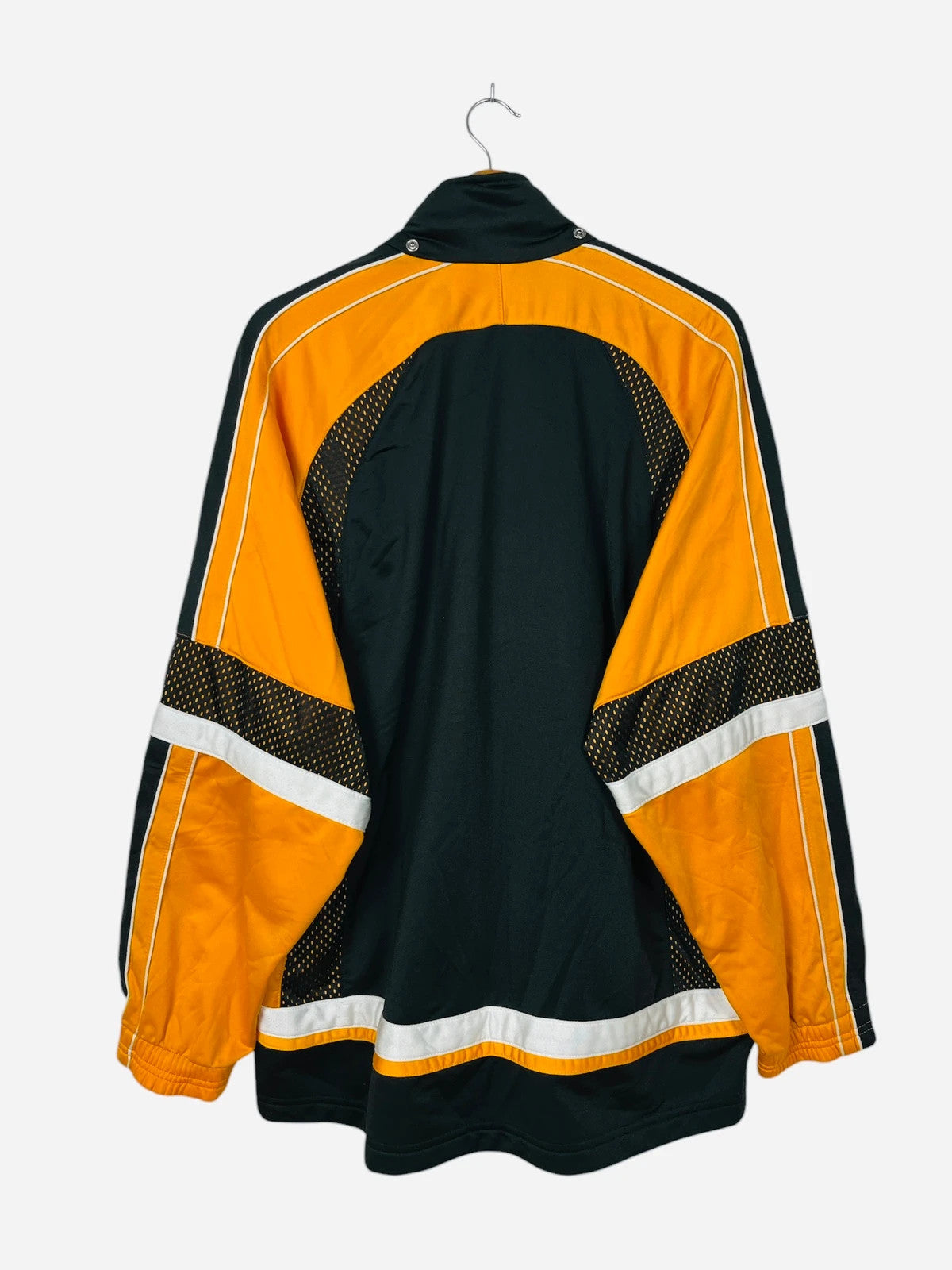 Veste Coupe Vent Jacket Sport Diadora Noir & Jaune - L (A392)