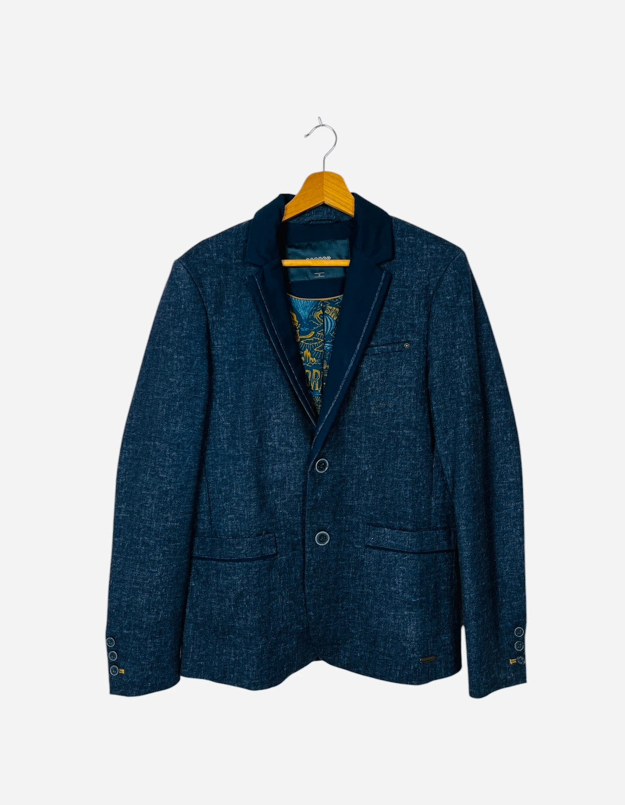 Veste de Costume Suit Jacket Blazer Marine - M (A445)
