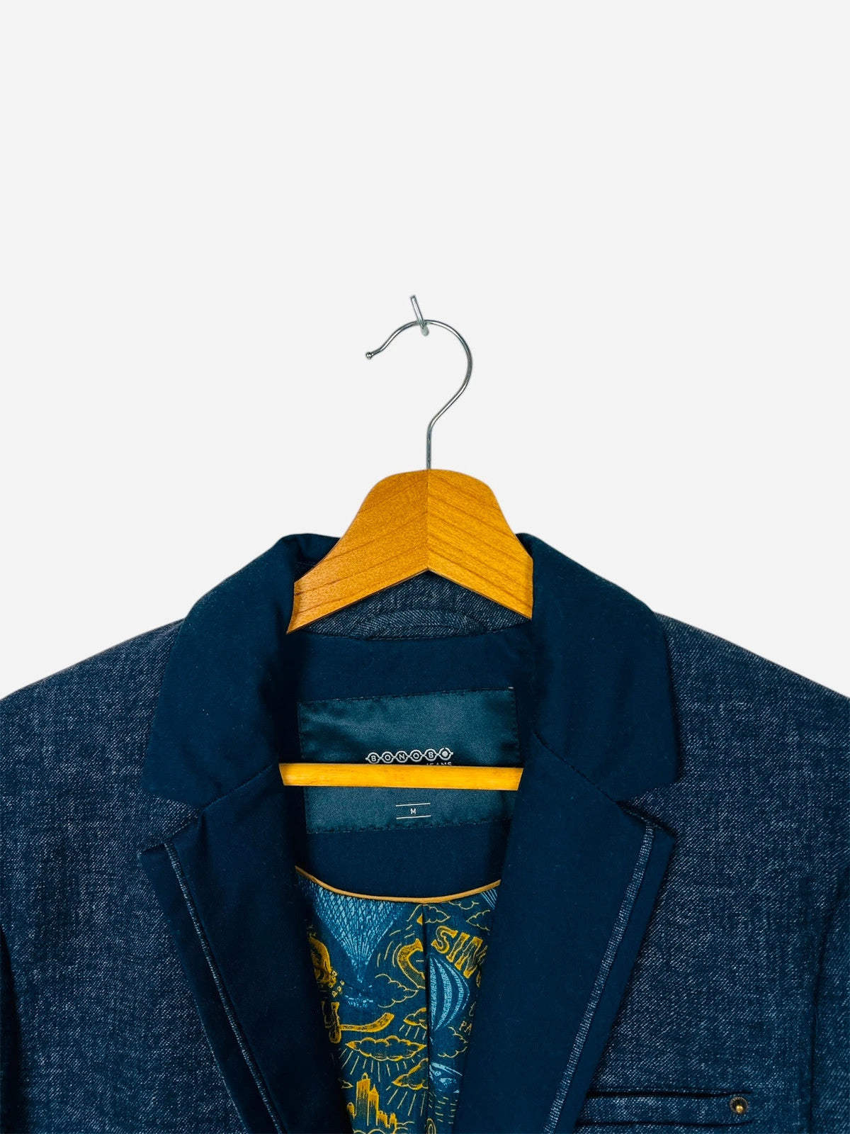 Veste de Costume Suit Jacket Blazer Marine - M (A445)