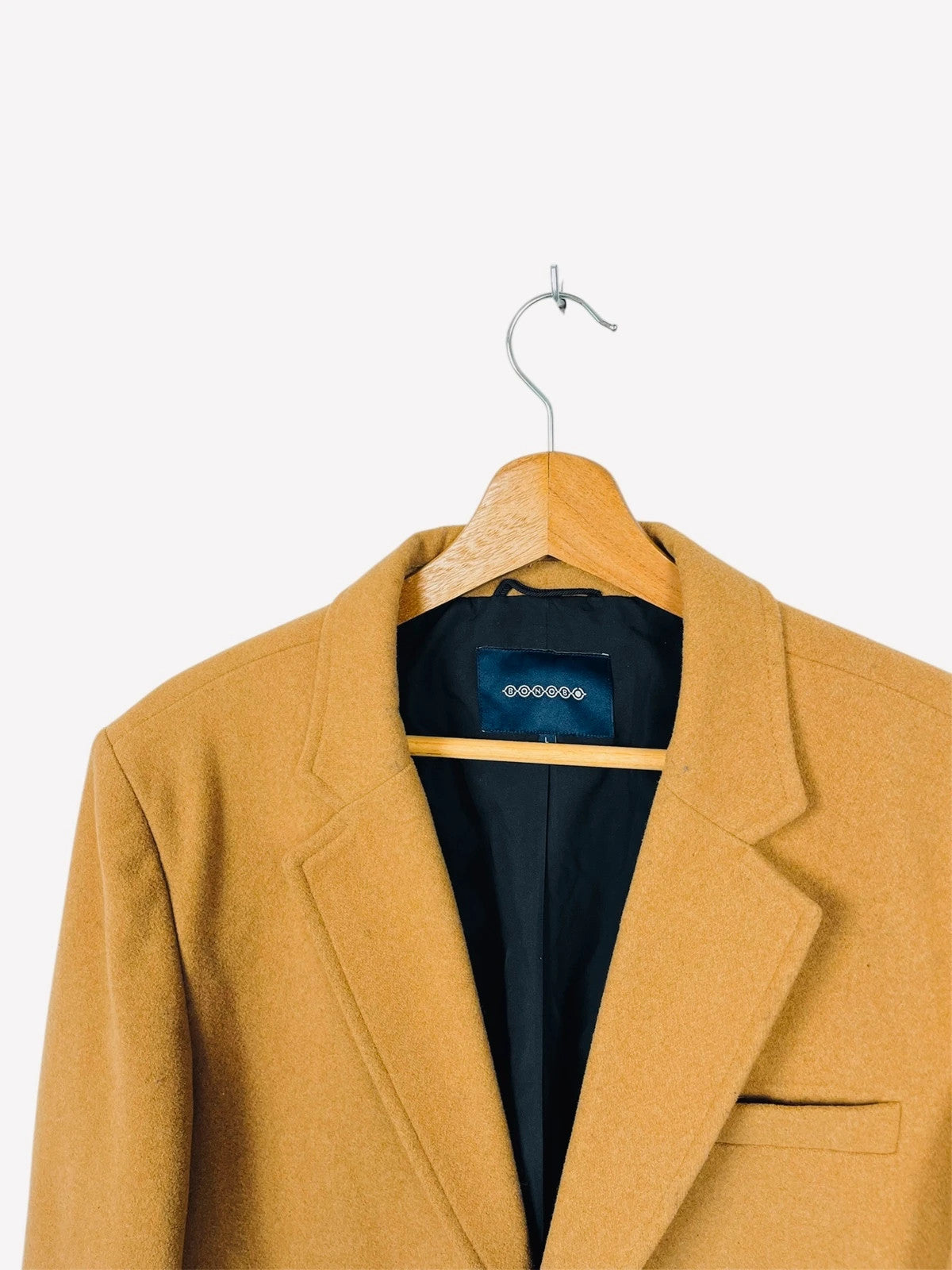 Manteau Jacket Droit Long Beige/Marron Modern- L (A25)