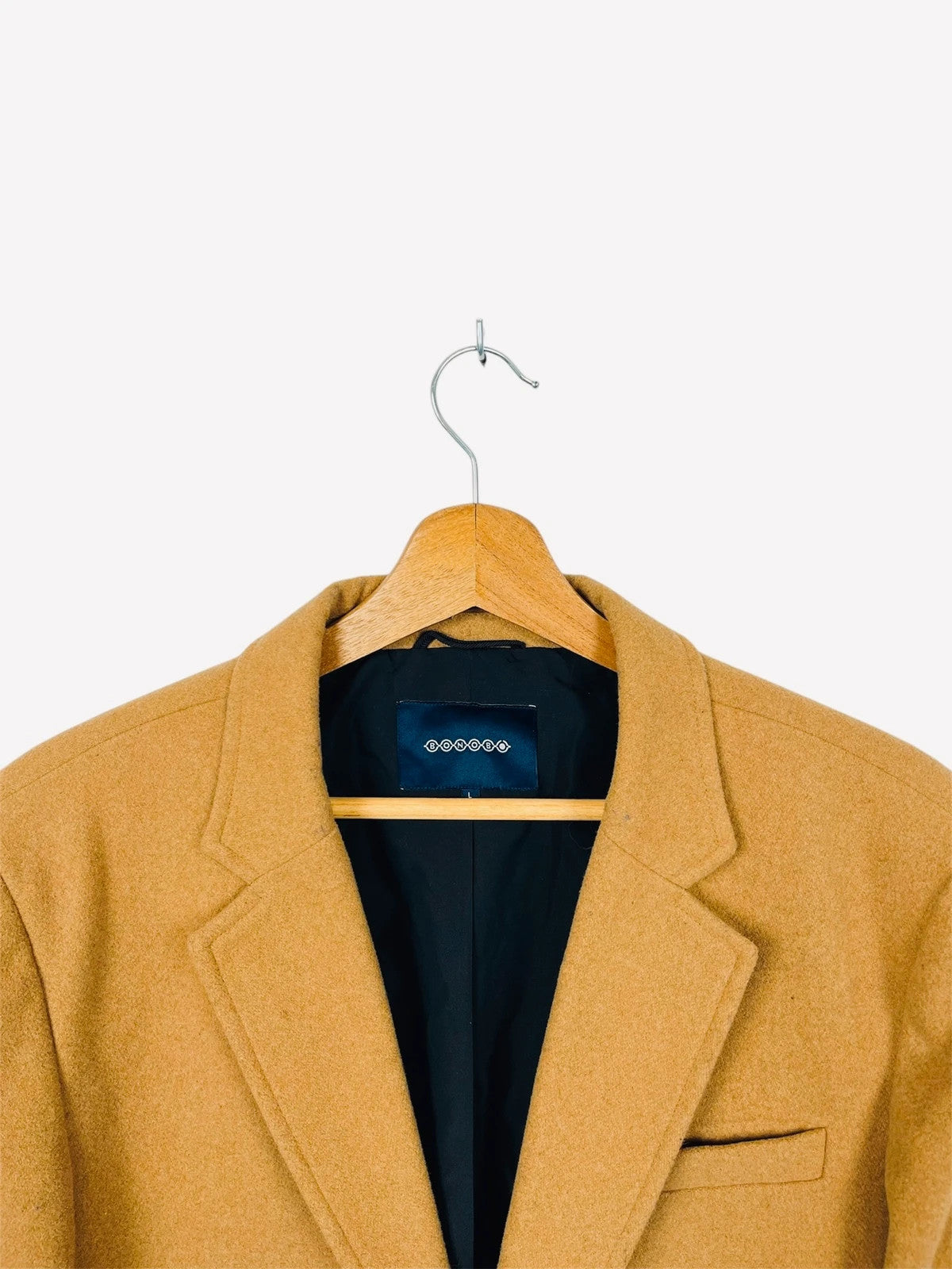 Manteau Jacket Droit Long Beige/Marron Modern- L (A25)