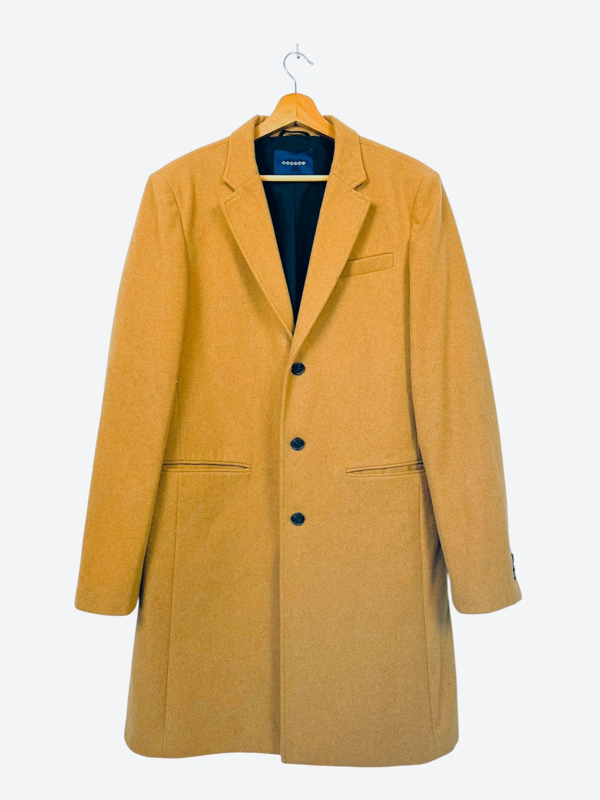 Manteau Jacket Droit Long Beige/Marron Modern- L (A25)