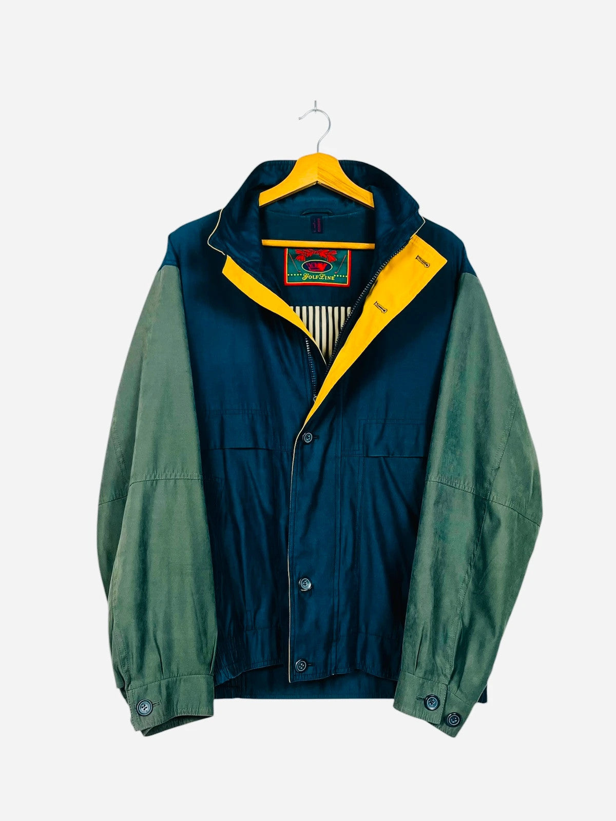 Veste Jacket Légère Verte Vintage Style Golf Luxe - M (A01)